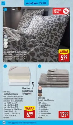 Aldi folder week 17 - Voorbeeld van een folder van Aldi, geldig van 20.04.2026 | Pagina: 38 | Producten: Handdoeken