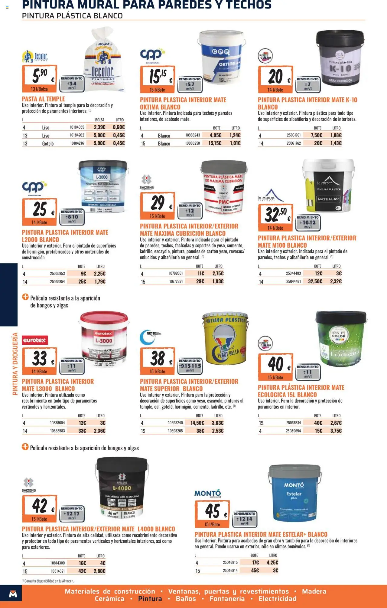 Obramat - Pamplona  │ válido desde el 10.10.2025 | Página: 42 | Productos: Pasta, Pintura plástica, Bolsa