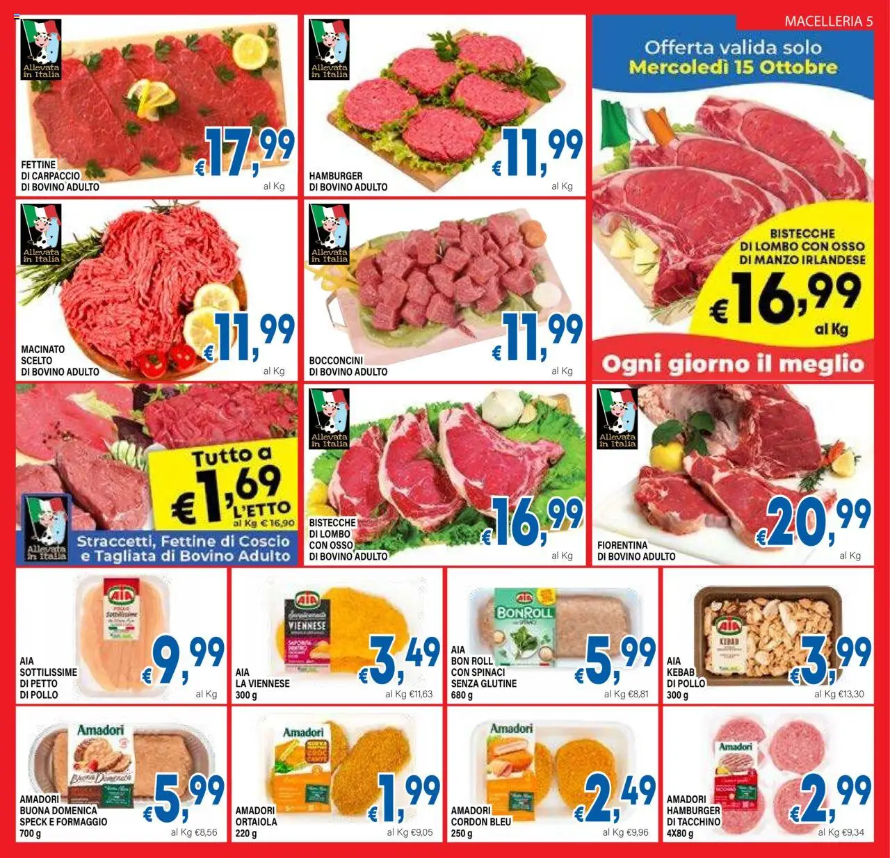 Volantino DEM del 08.10.2025 | Pagina: 5 | Prodotti: Speck, Bovino, Pollo, Tacchino