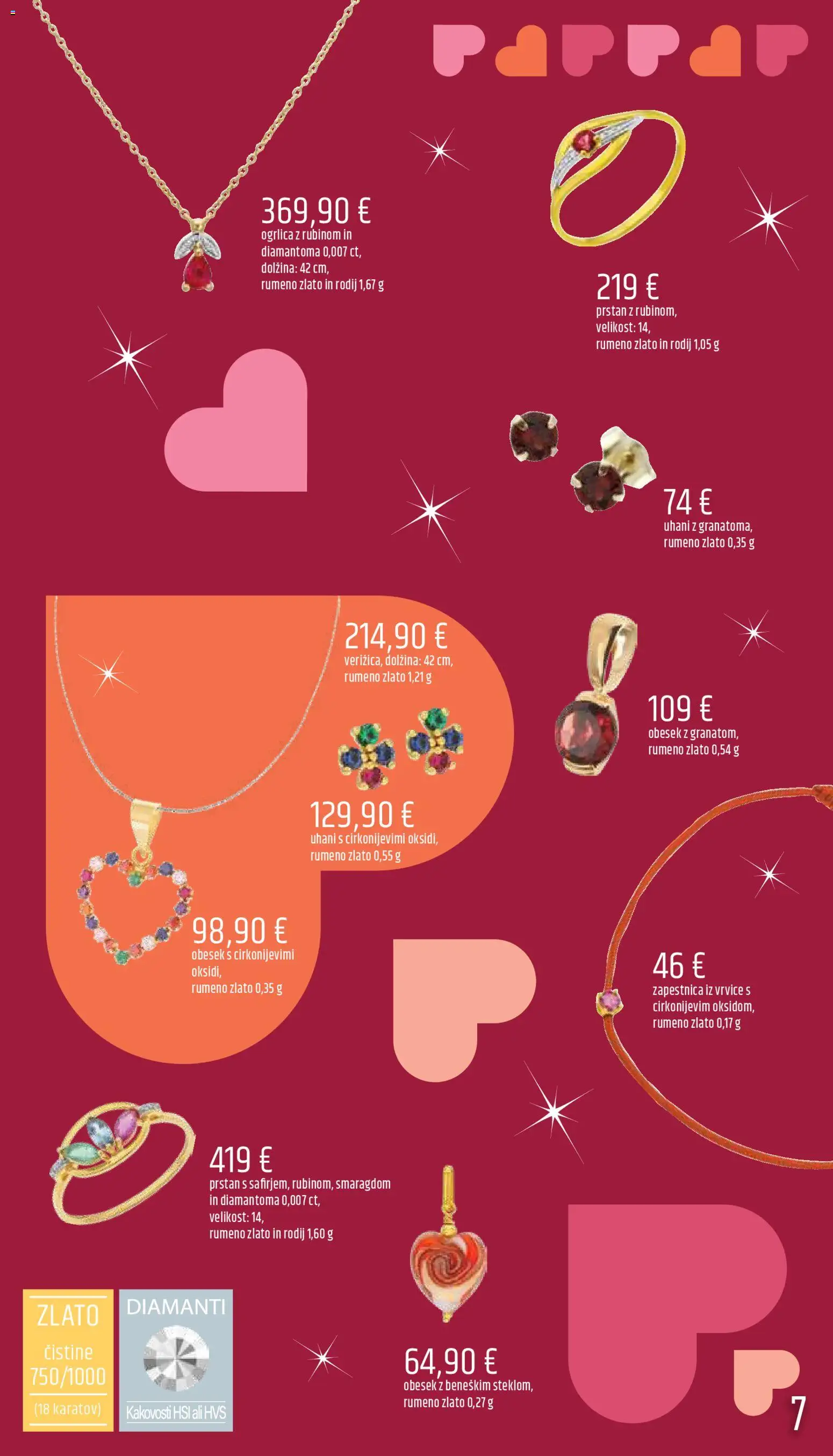 Novi E.leclerc katalog ponudbe – veljaven od 06.02.2026 | Stran: 7 | Izdelki: Zapestnica, Prstan, Uhani