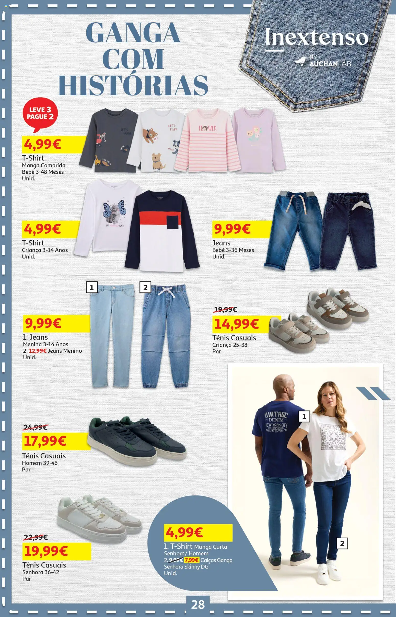 Auchan folheto │ válido de 17.02.2026 | Página: 28 | Produtos: Jeans, Calças