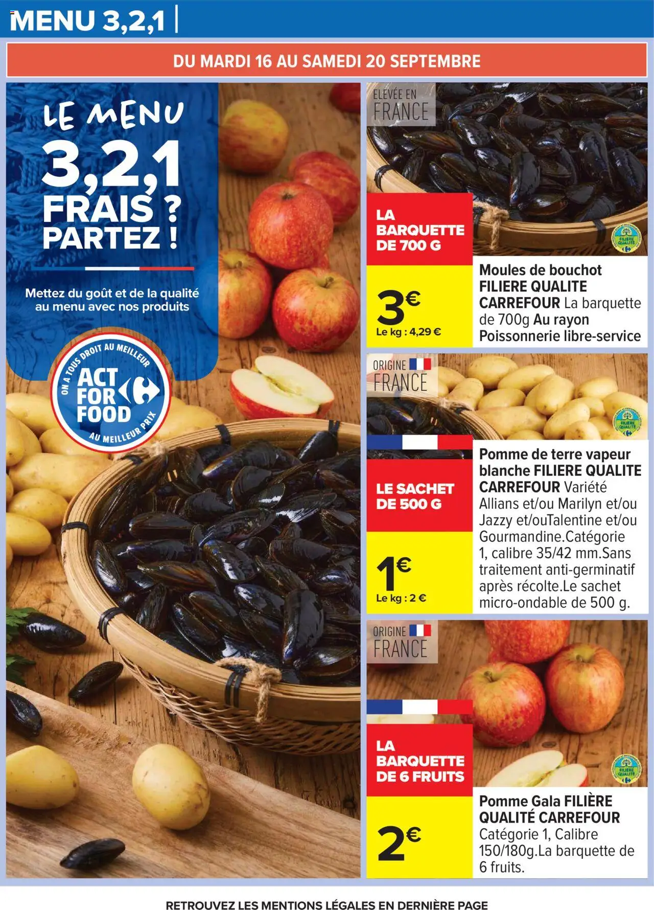  | Page: 28 | Produits: Pomme, Pomme de terre, Poissonnerie, Moules de bouchot