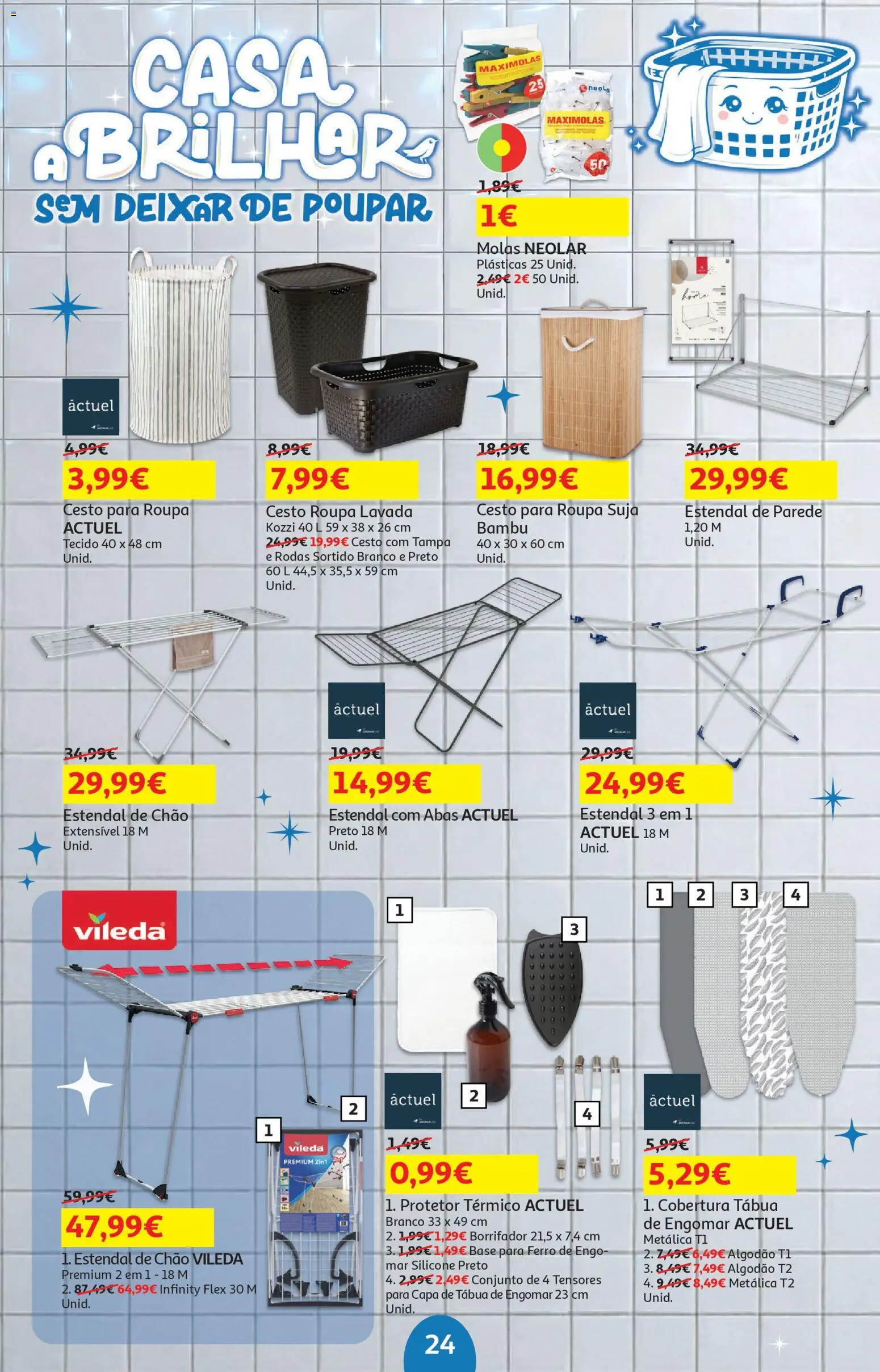 Auchan folheto │ válido de 17.02.2026 | Página: 24 | Produtos: Tábua, Ferro, Algodão, Base