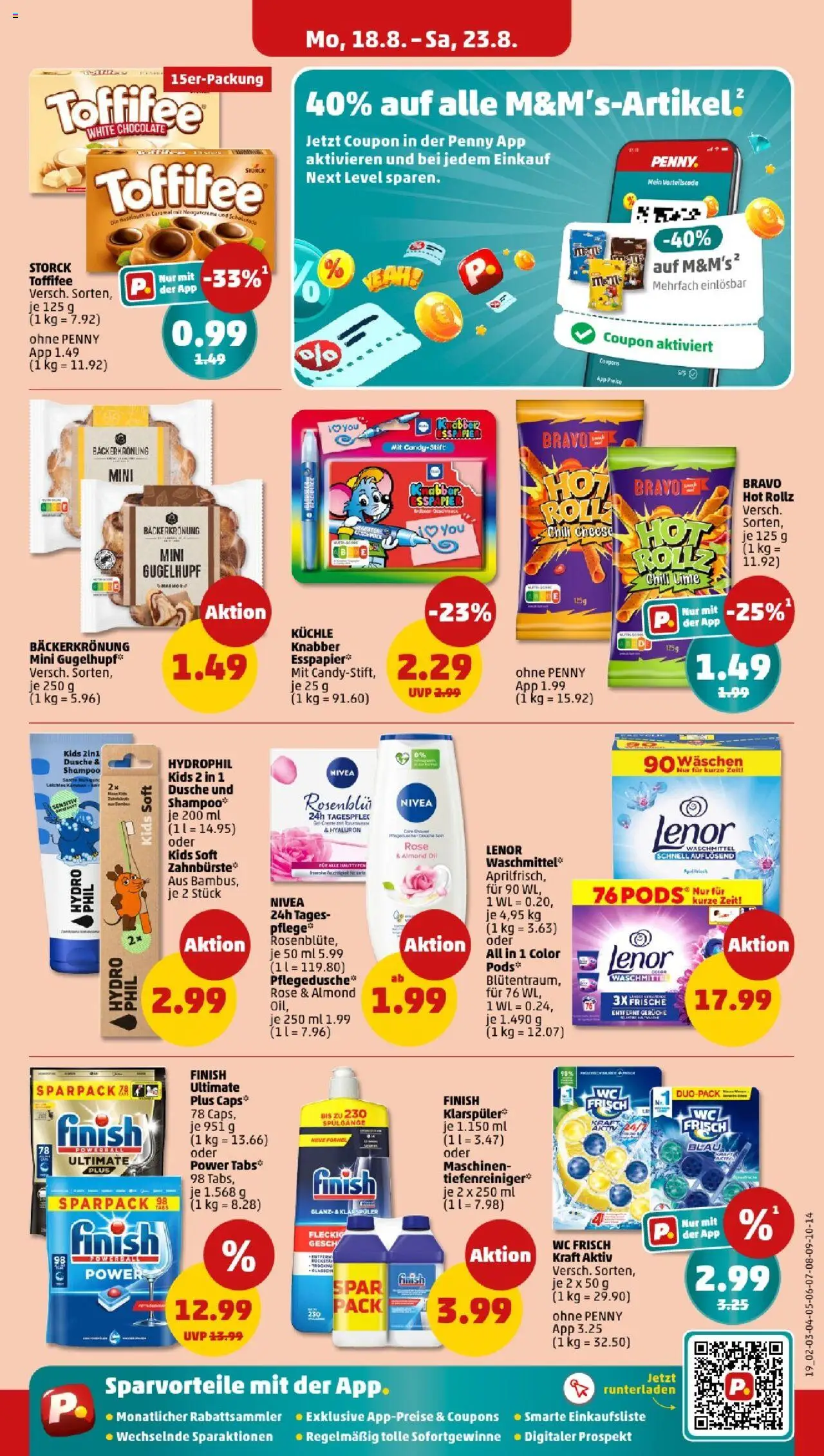 Penny - Niedersachsen - gültig ab dem 18.08.2025 | Seite: 15 | Produkte: Lenor, Dusche, Shampoo, Klarspüler