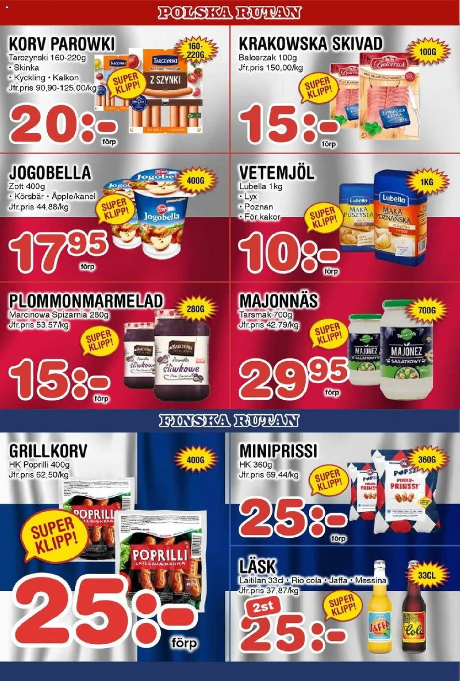 Nya Pulsen reklamblad aktuell från 17.11.2025 | Sida: 16 | Produkter: Grill, Grillkorv, Skinka, Körsbär
