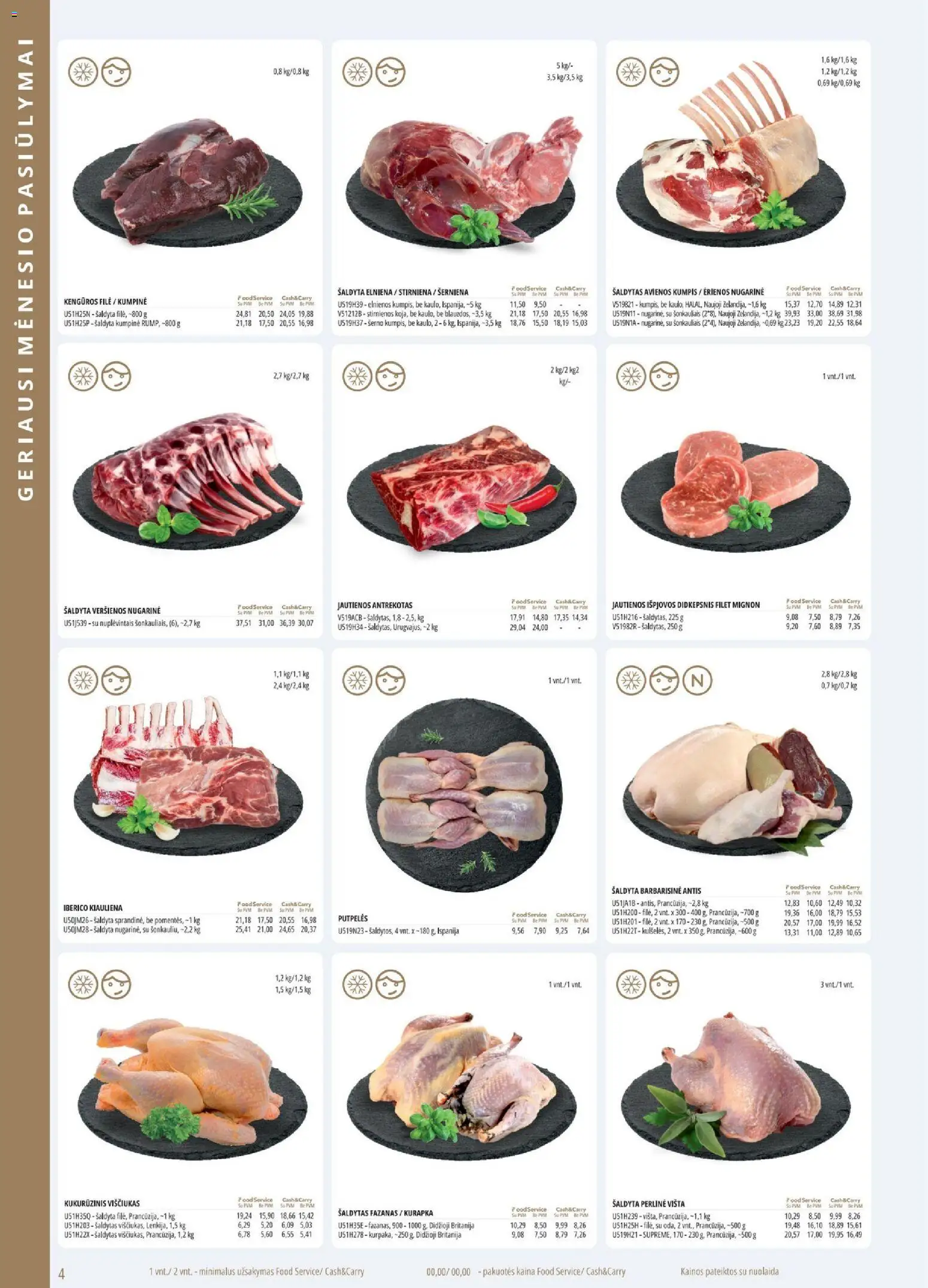 ePromo akcijos nuo 01.12.2025 | Puslapis: 4 | Prekių: Jautienos, Viščiukas, Kumpis, Kiauliena