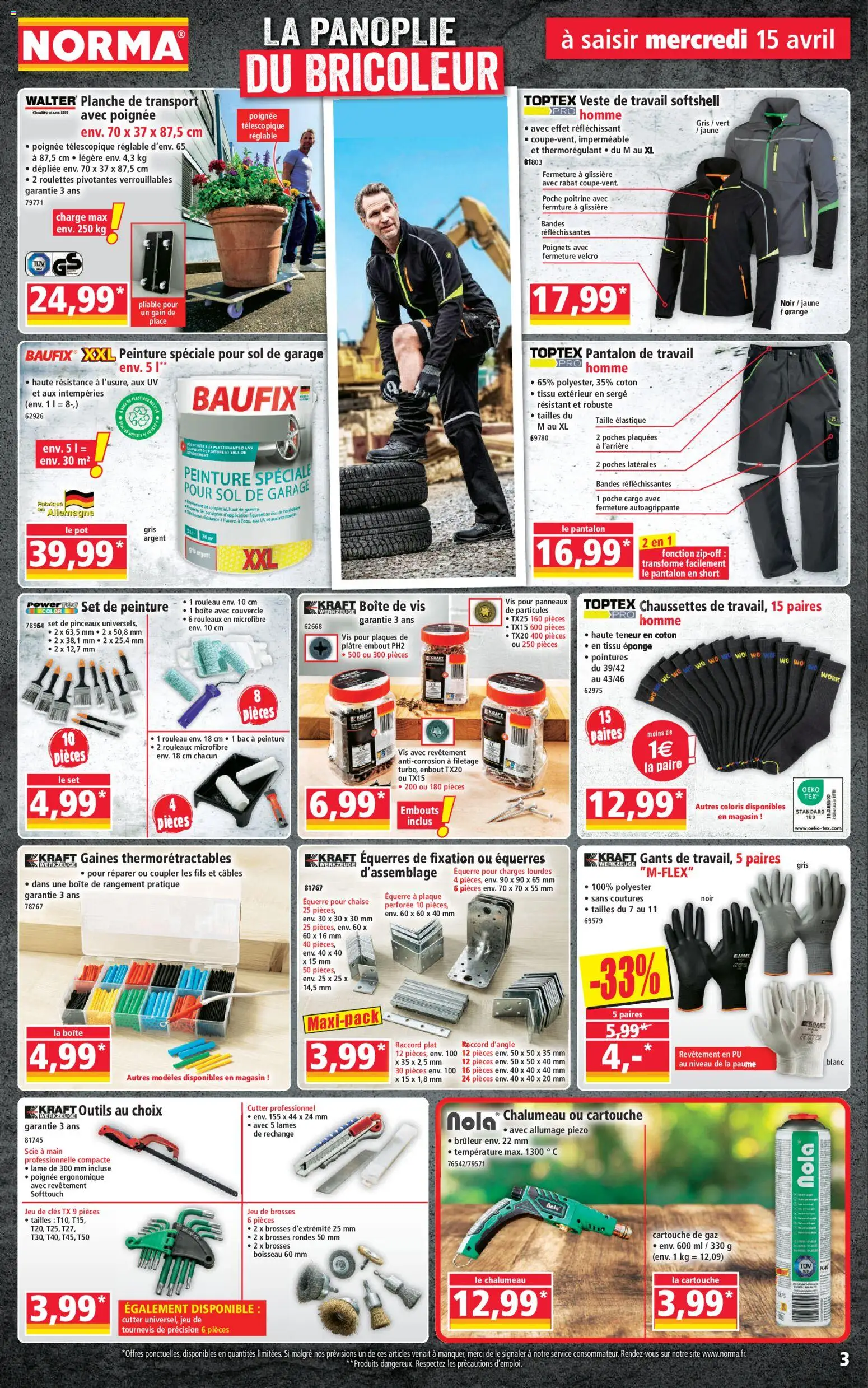 {H1} | Page: 3 | Produits: Orange, Tournevis, Rouleau, Chaise