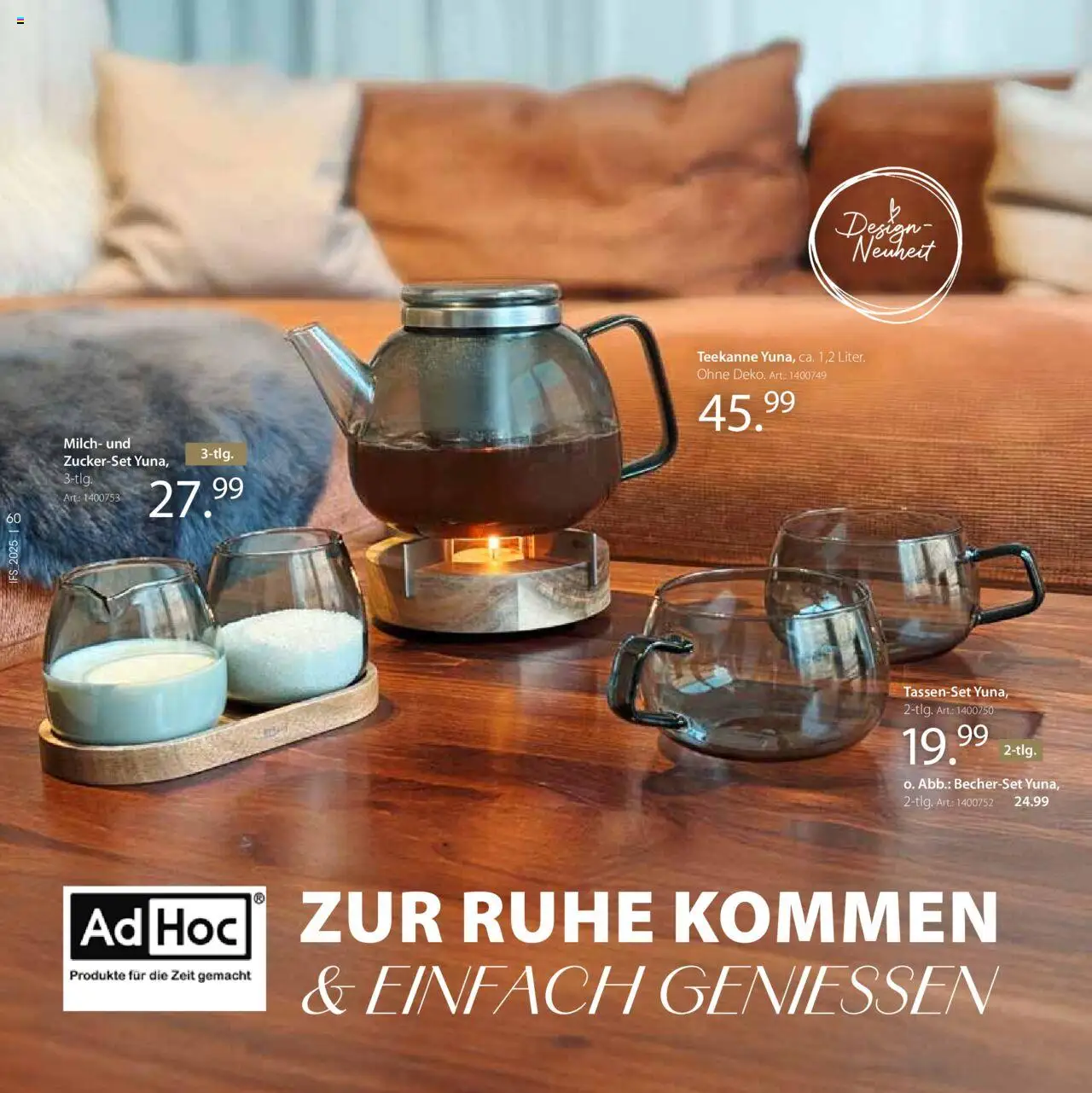 Zurbrüggen Lebenslust - gültig ab dem 01.04.2025 | Seite: 60 | Produkte: Milch, Teekanne