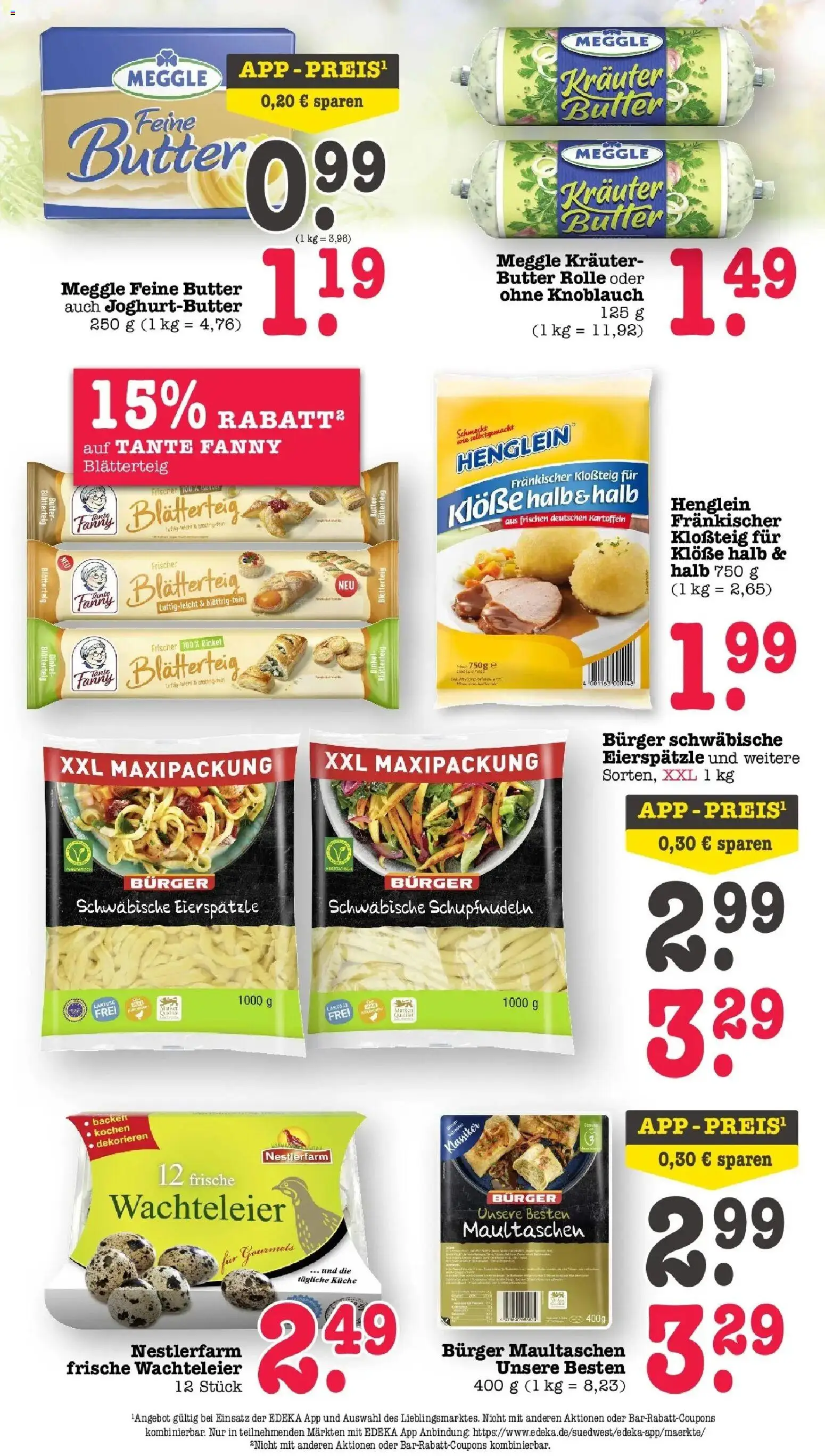 E center Prospekt Mannheim-Wohlgelegen	 – gültig ab 29.03.2026 | Seite: 38 | Produkte: Butter, Kartoffeln, Knoblauch, Maultaschen