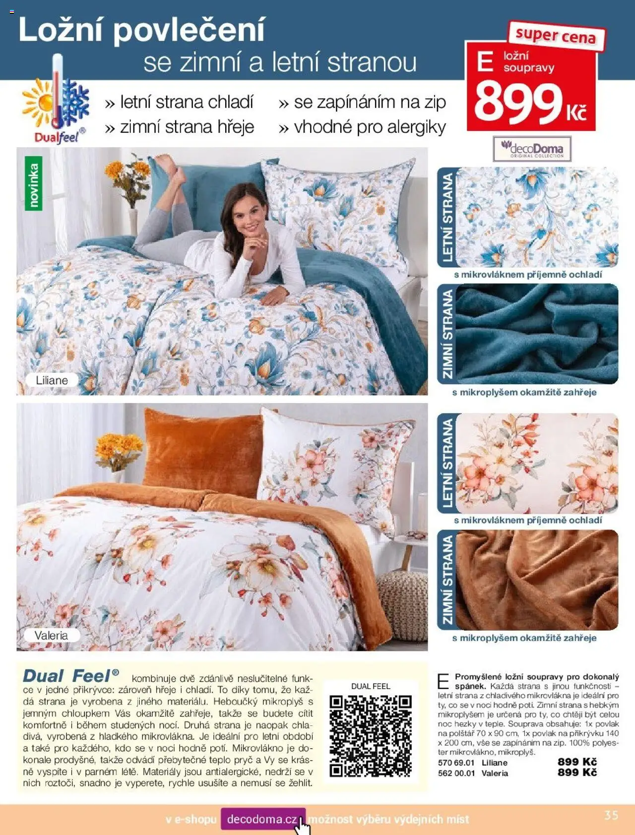 Decodoma katalog Vánoce 2025 od 09.10.2025 | Strana: 35 | Produkty: Povlečení, Ložní povlečení, Polštář