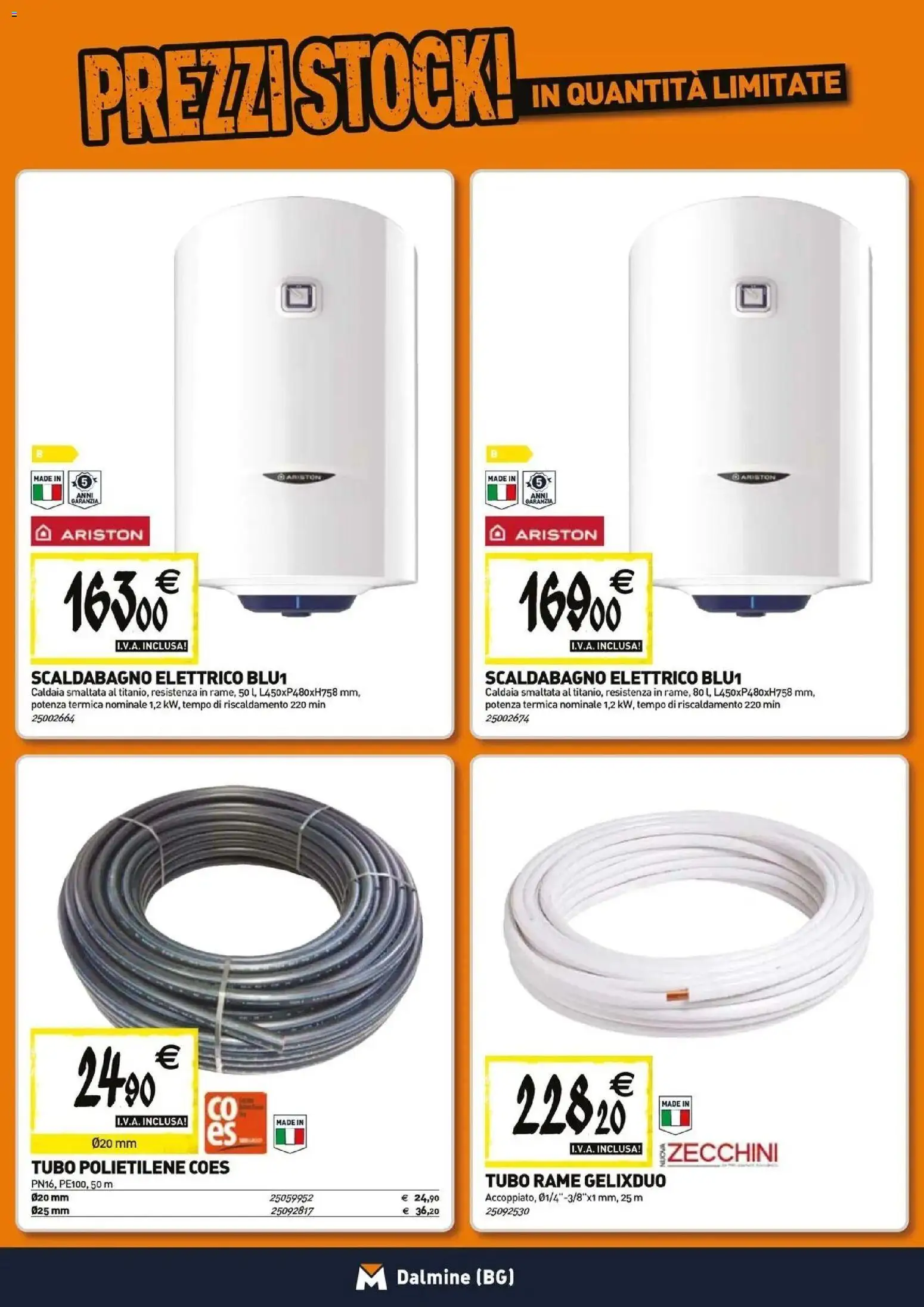 Volantino TECNOMAT del 26.03.2026 | Pagina: 7 | Prodotti: Scaldabagno, Caldaia, Tubo