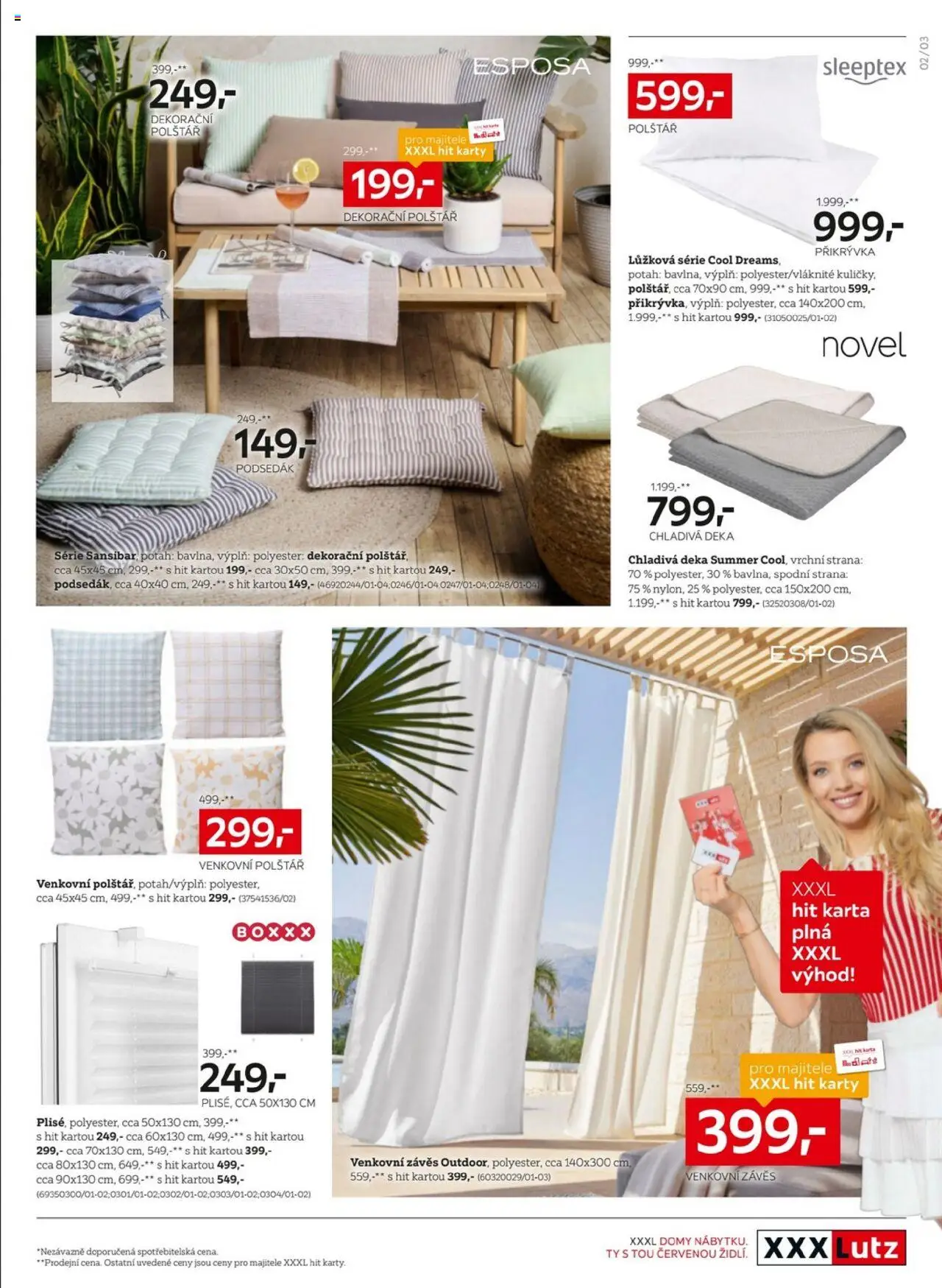 XXXLutz leták - Letní inspirace od 02.06.2025 | Strana: 3 | Produkty: Deka, Polštář, Přikrývka, Karty