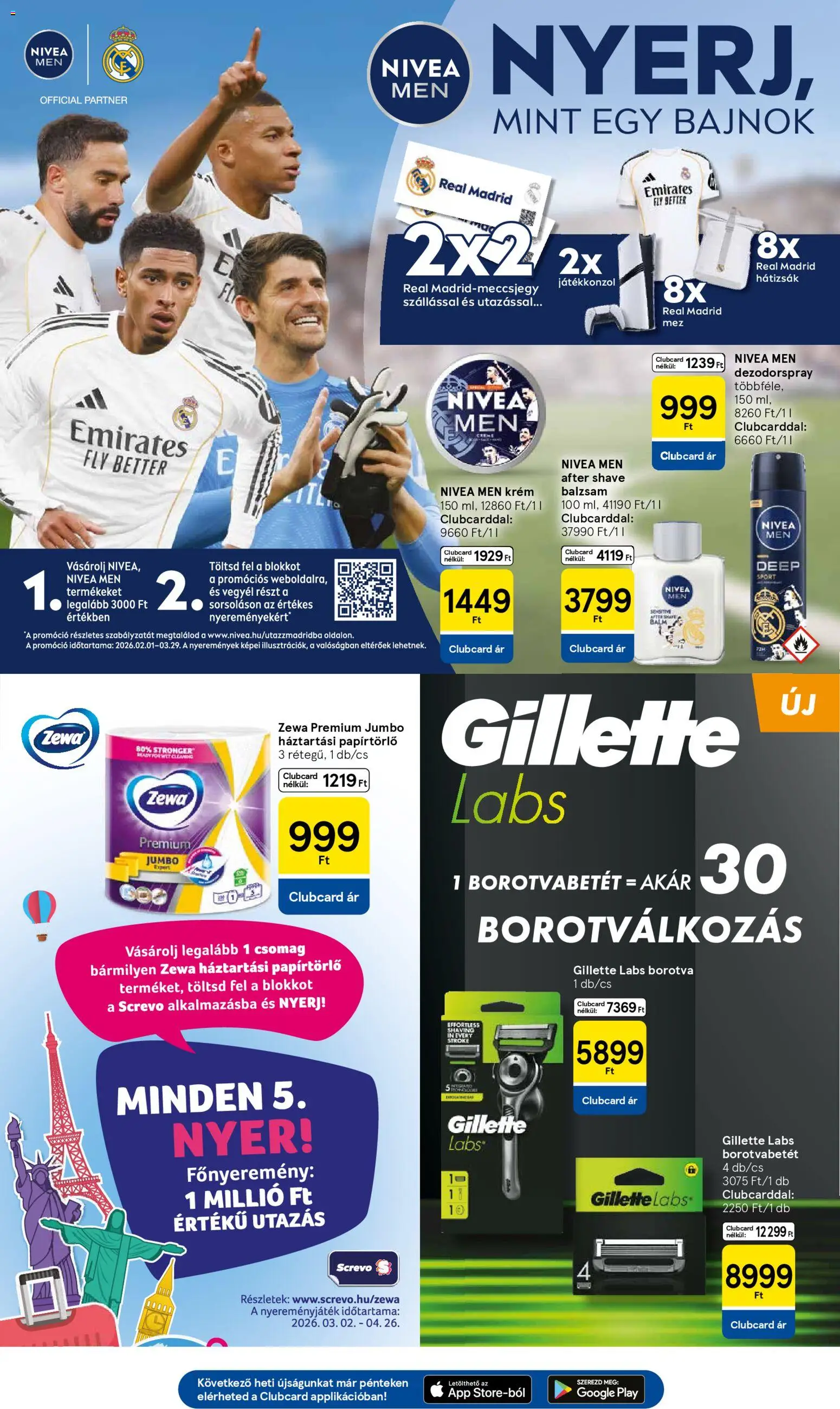 Tesco akciós ujság - amely érvényes a következő dátumtól: 26.03.2026 | Oldal: 29 | Termékek: Hátizsák, Papírtörlő, Borotvabetét, Borotva