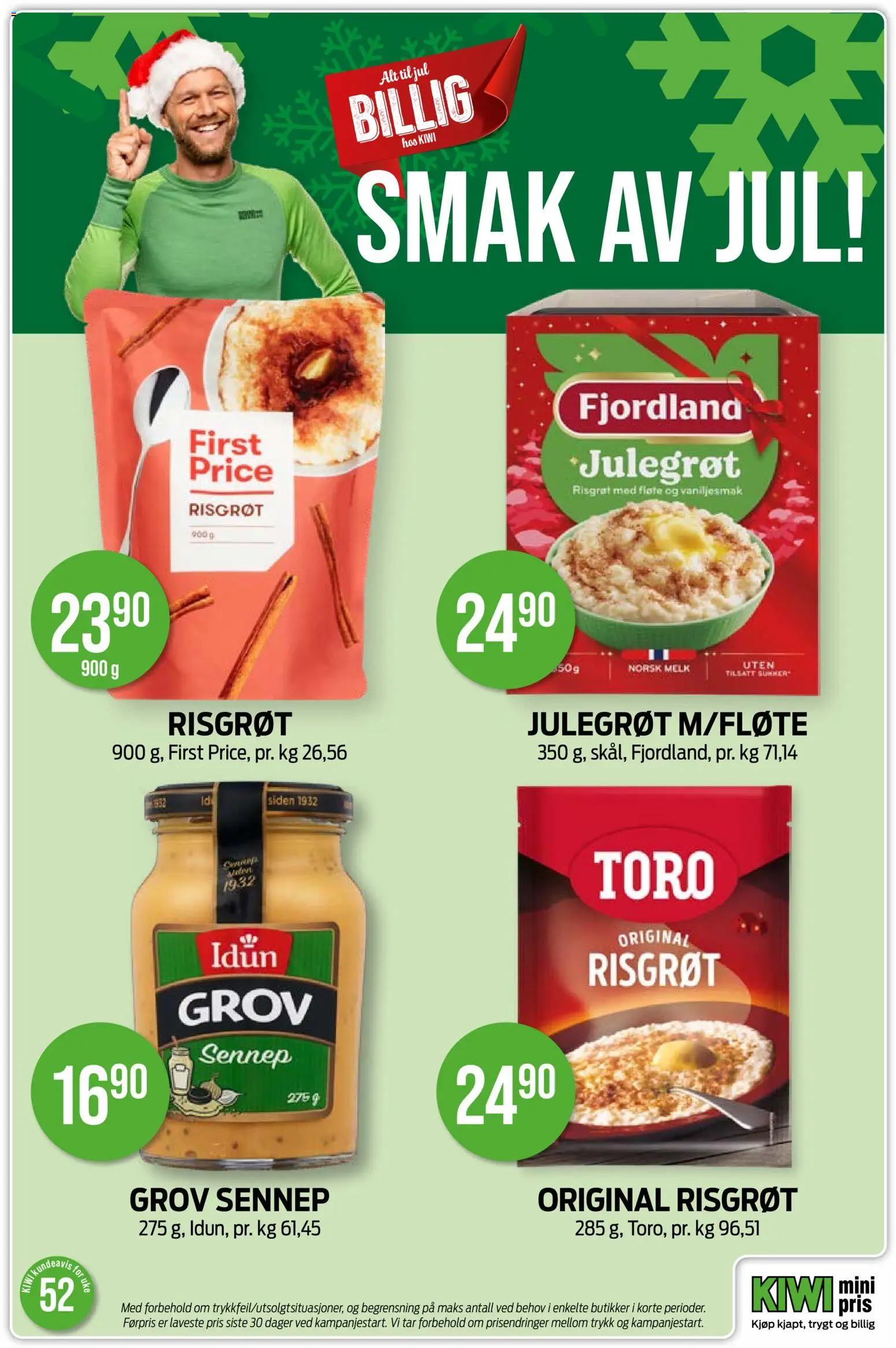 {H1} | Side: 8 | Produkter: Kiwi, Прихватка, Sennep, Prosecco