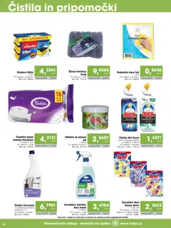 Tuš katalog akcije – veljaven od 07.02.2026 | Stran: 22 | Izdelki: Čistila, Toaletni papir, Kos, Mrežica