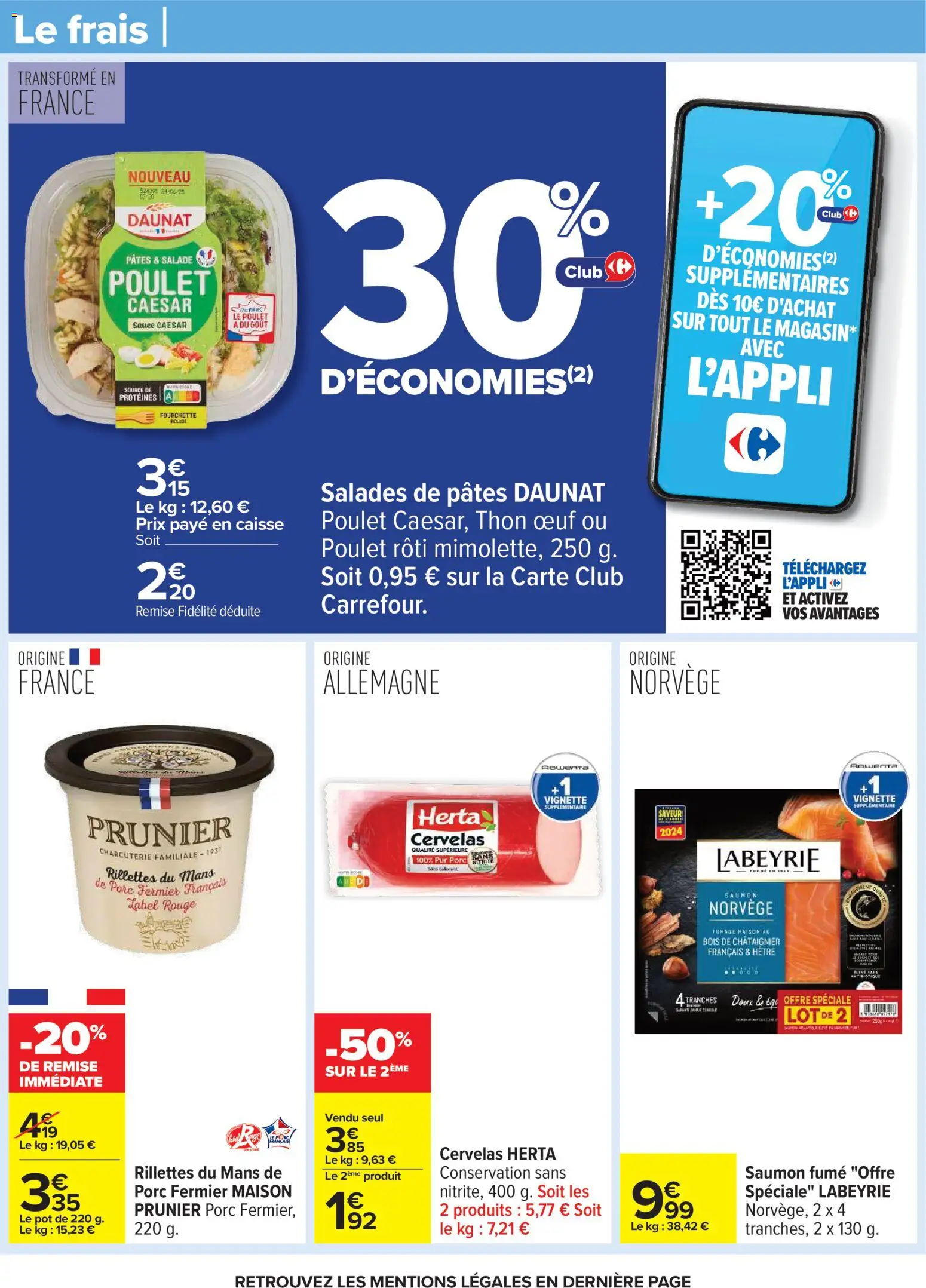 {H1} | Page: 38 | Produits: Saumon fumé, Thon, Porc, Saumon