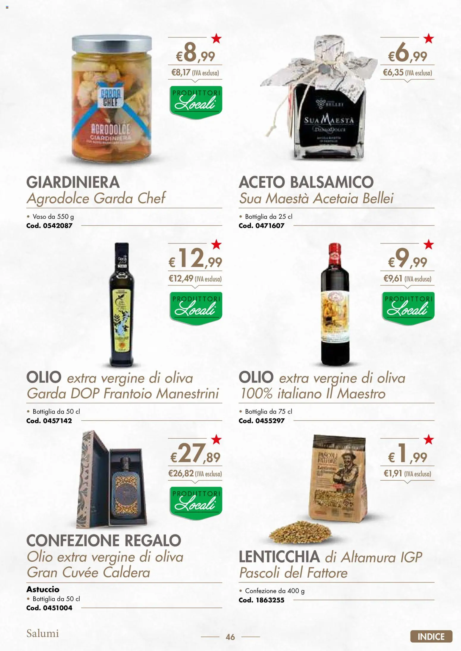 Volantino Italmark del 10.11.2025 | Pagina: 48 | Prodotti: Olio, Olio extra vergine, Bottiglia, Vaso