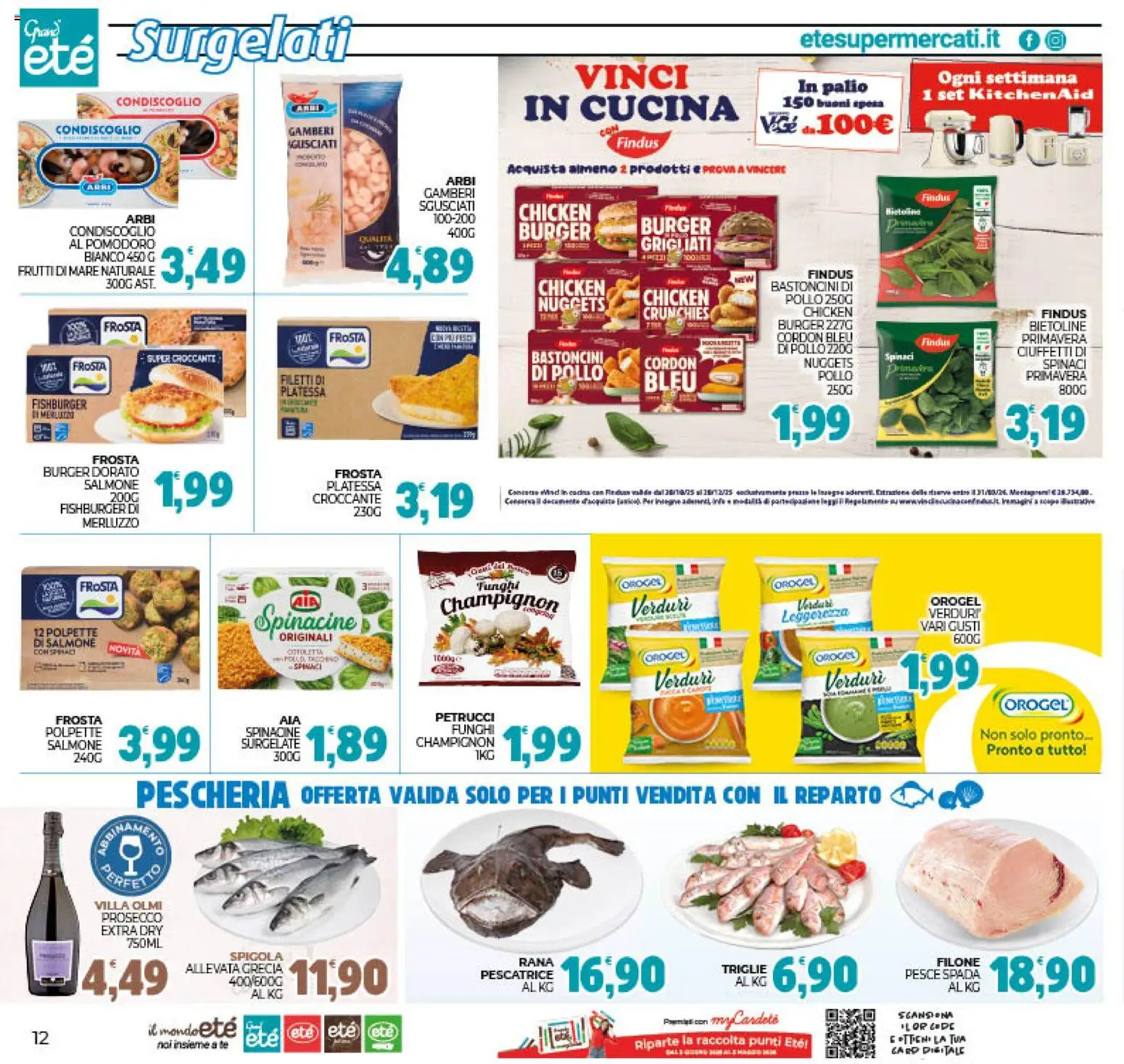 Volantino Eté del 11.11.2025 | Pagina: 12 | Prodotti: Pesce, Merluzzo, Frutti di mare, Polpette