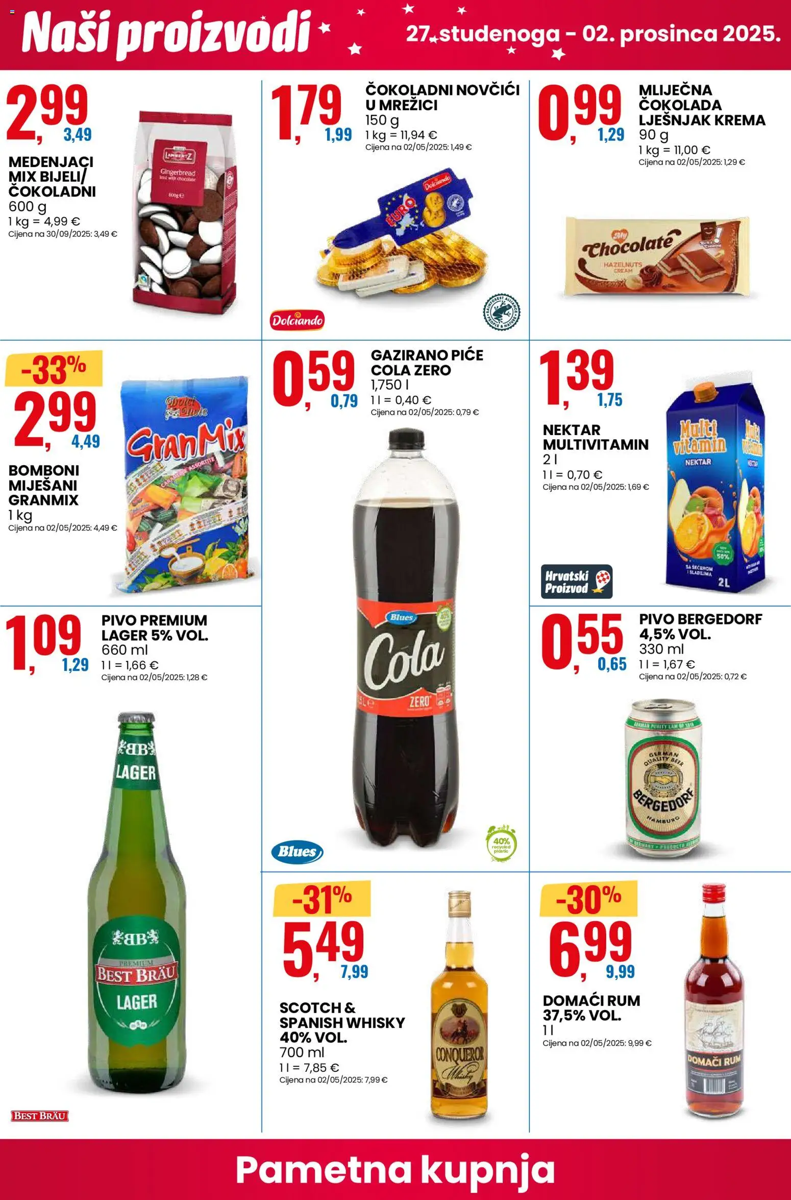 Eurospin katalog | vrijedi od 24.11.2025 | Stranica: 6 | Proizvodi: Čokolada, Whisky, Krema, Rum