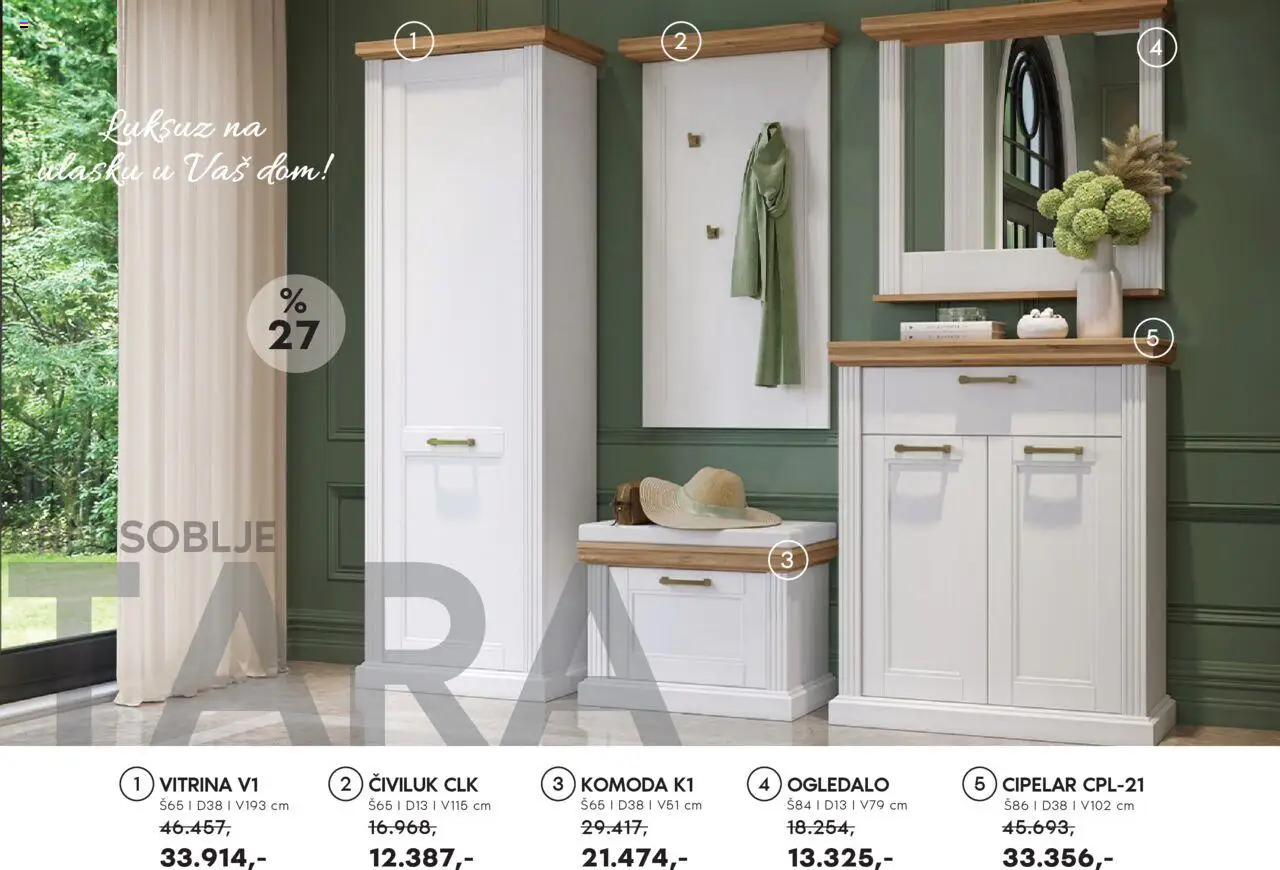 Vitorog katalog - važi od 05.08.2025 | Strana: 22 | Proizvode: Komoda, Ogledalo, Civiluk, Cipelar