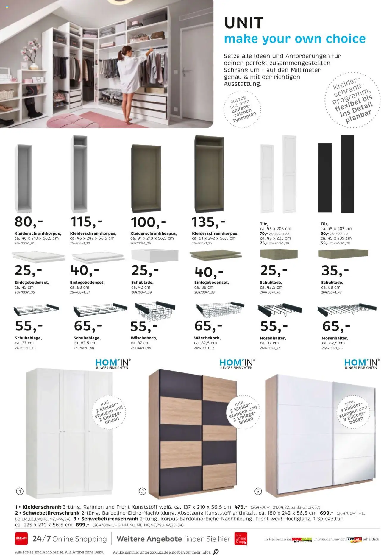 XXXL Lutz Junges Wohnen – gültig ab 29.09.2025 | Seite: 16 | Produkte: Schwebetürenschrank, Schrank