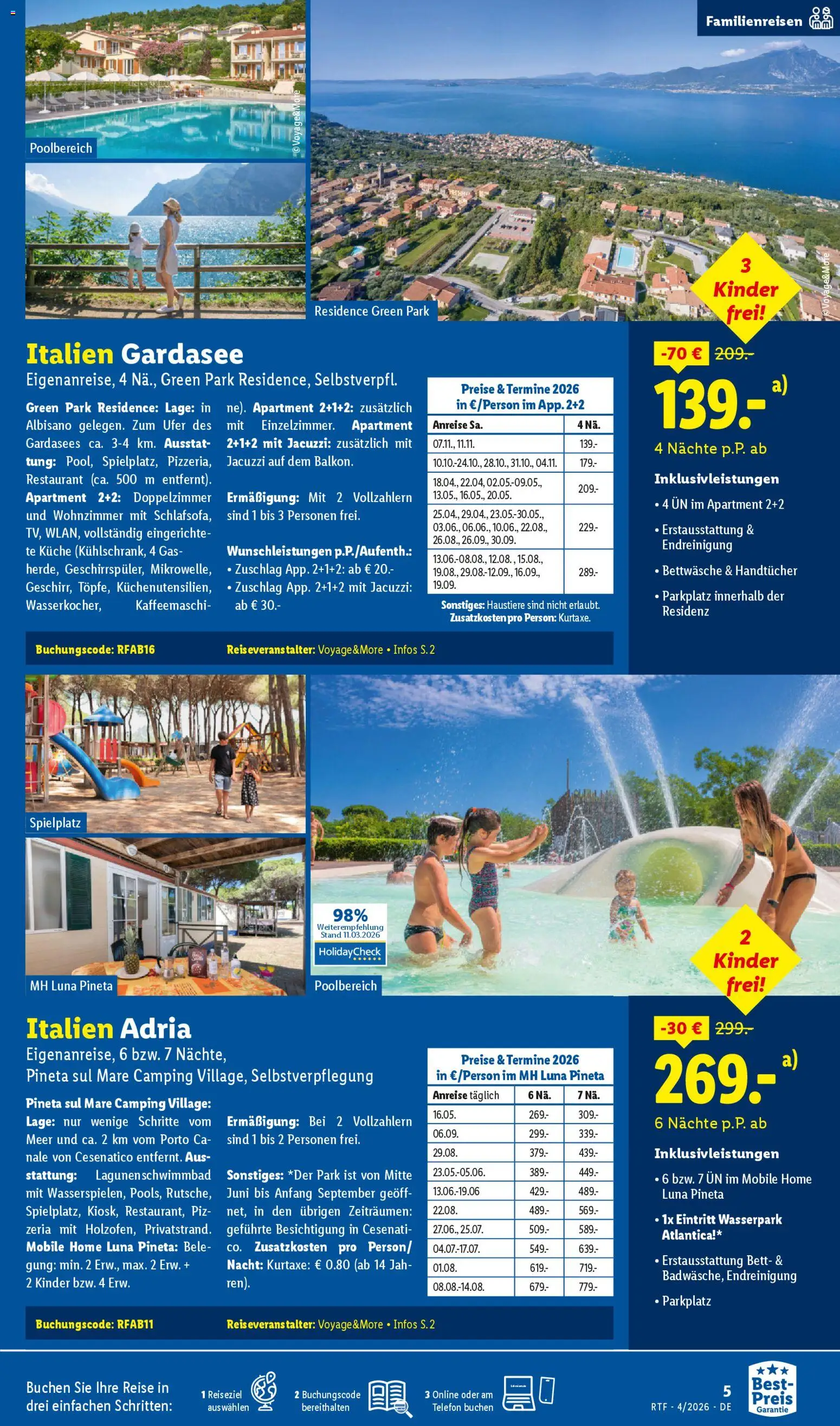 Lidl Reisen Prospekt 	 – gültig ab 11.04.2026 | Seite: 5 | Produkte: Bett, Bettwäsche, Küche, Telefon