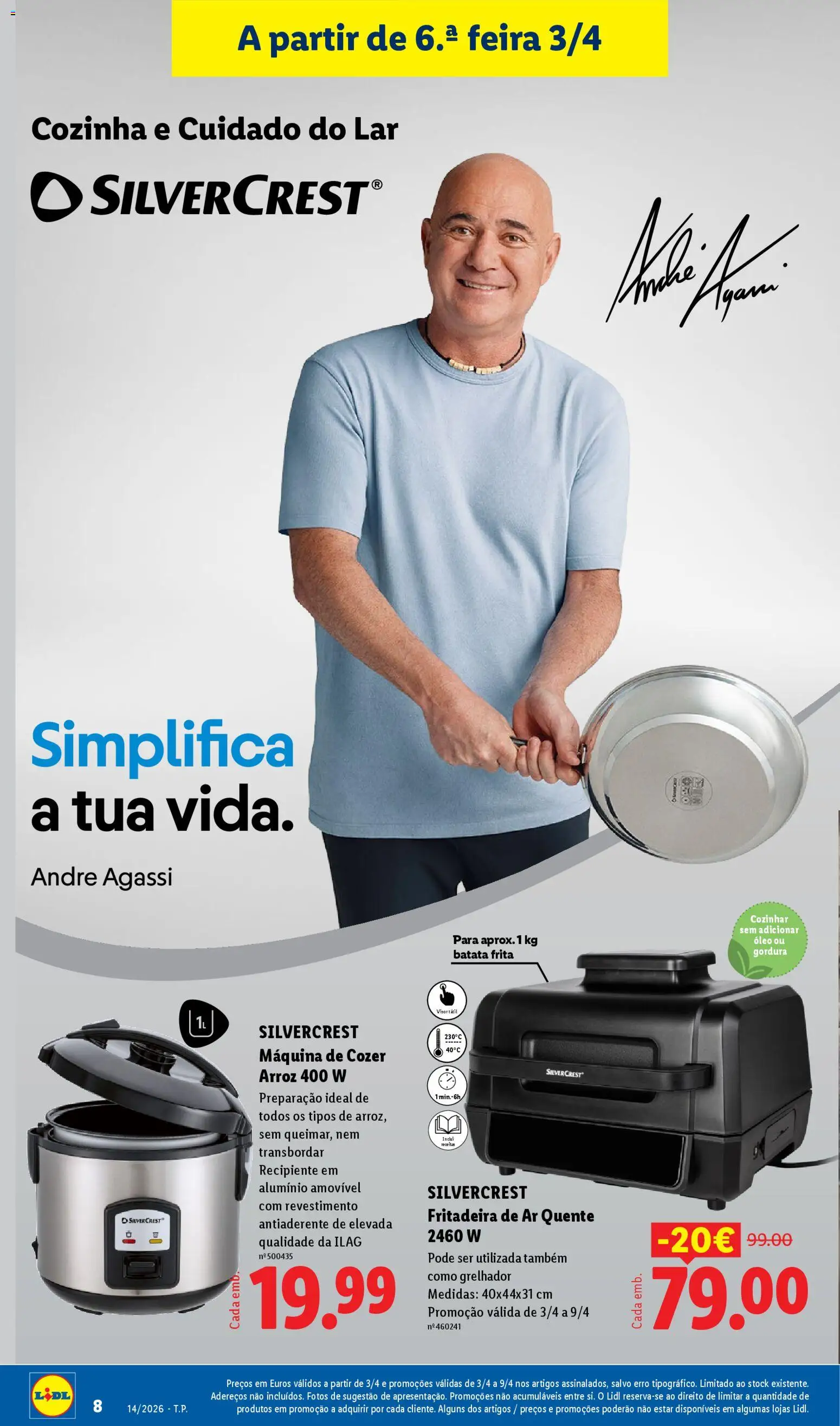 Lidl Novidades │ válido de 30.03.2026 | Página: 8 | Produtos: Batata, Batata frita, Óleo, Arroz