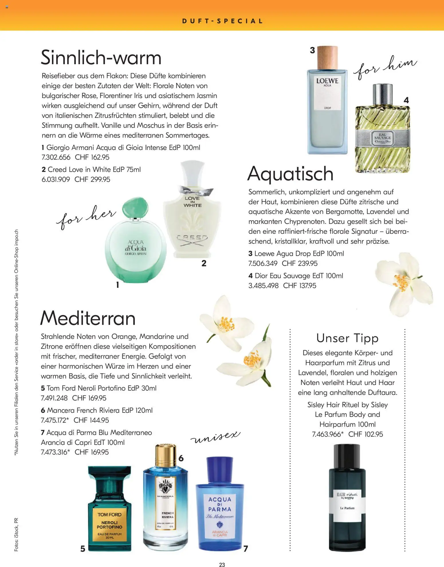 Import Parfumerie aktionen – gültig ab 23.04.2026 | Seite: 23 | Produkte: Eau de Parfum, Parfüm, Duft, Zitrone