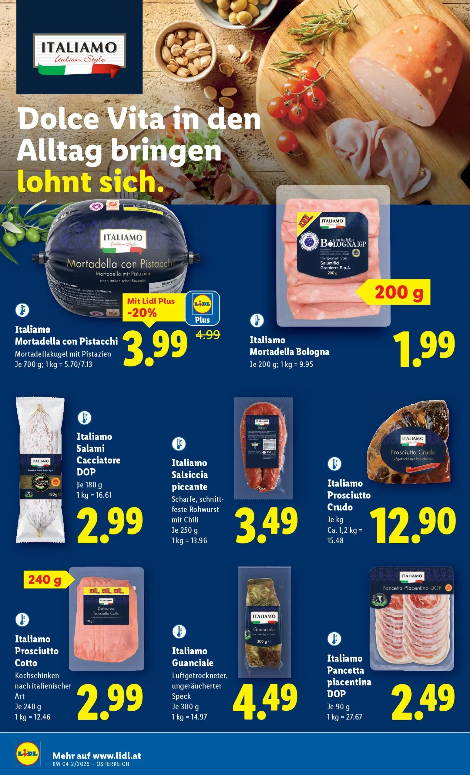 Lidl Flugblatt gültig ab 22.01.2026 | Seite: 16 | Produkte: Chili, Kühlschrank, Salami