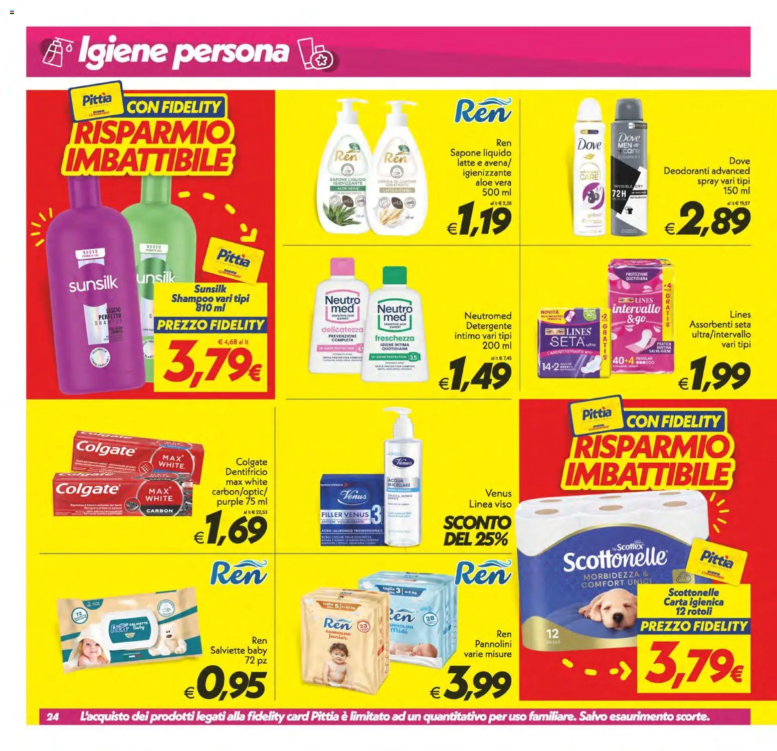 Volantino SuperConveniente del 07.04.2026 | Pagina: 24 | Prodotti: Pannolini, Sapone, Intimo, Aloe vera