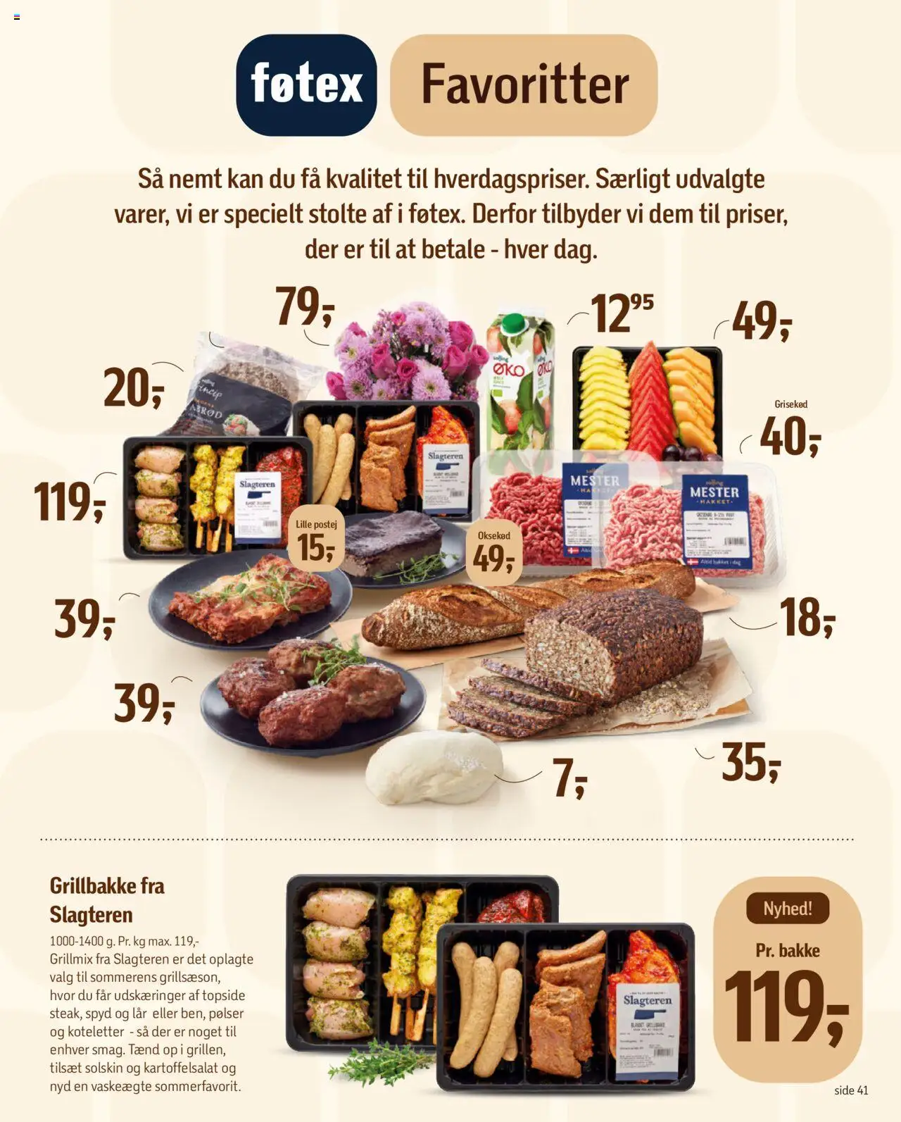 Føtex Tilbudsavis gyldig fra 01.08.2025 | Side: 52 | Produkter: Pølser, Kartoffelsalat, Koteletter, Oksekød