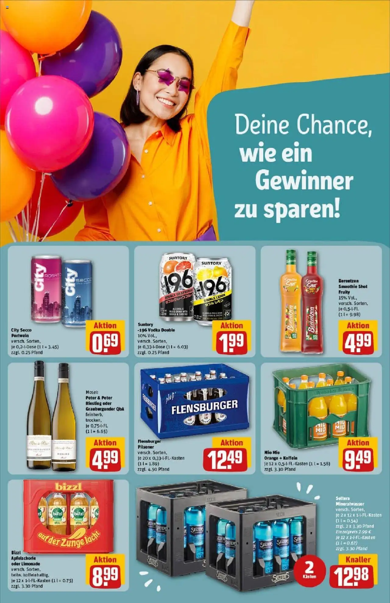 Rewe prospekt Butzbach	 - gültig ab dem 29.06.2025 | Seite: 23 | Produkte: Limonade, Flensburger, Grapefruit, Berentzen