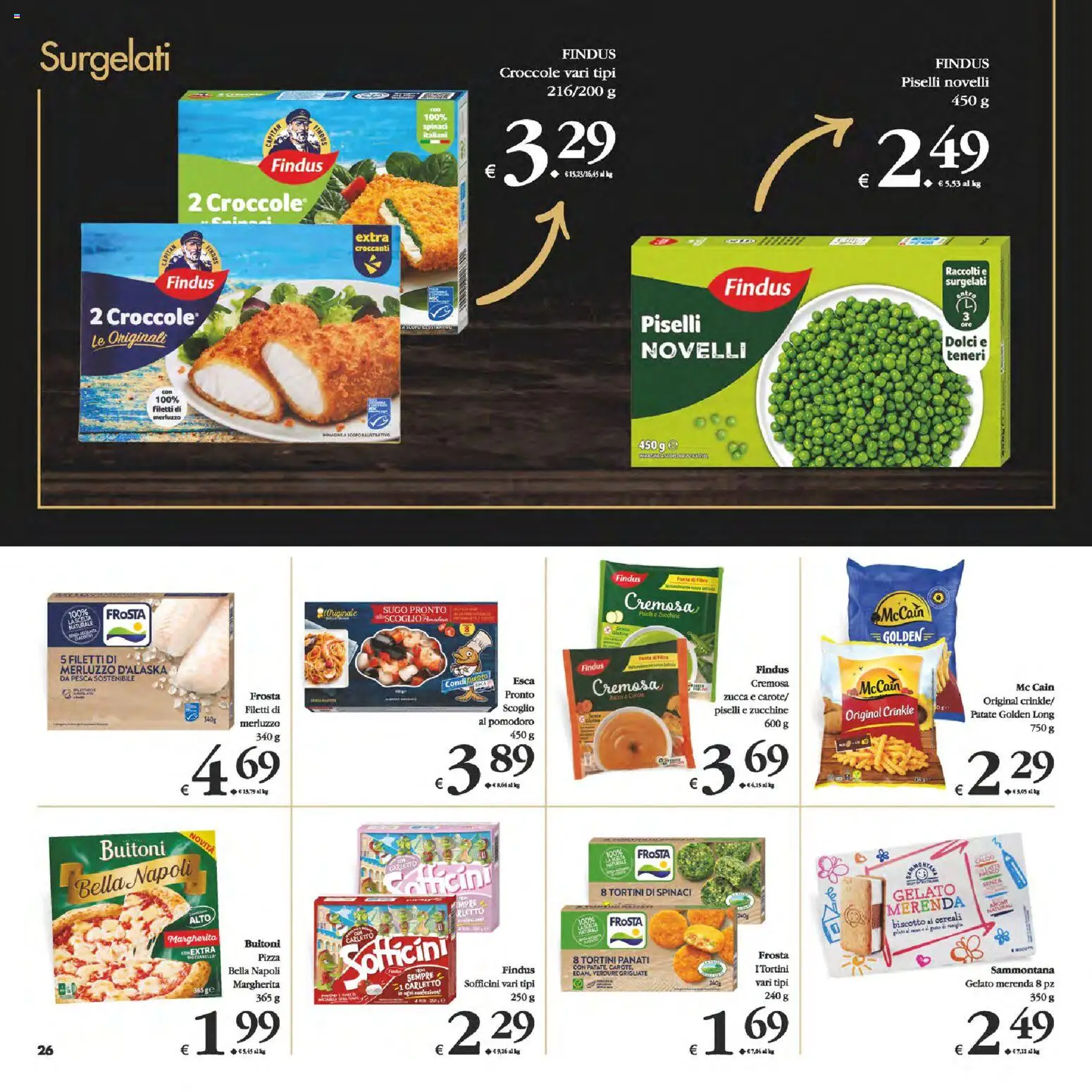 Volantino Decò del 06.03.2026 | Pagina: 26 | Prodotti: Merluzzo, Cereali, Gelato, Carote