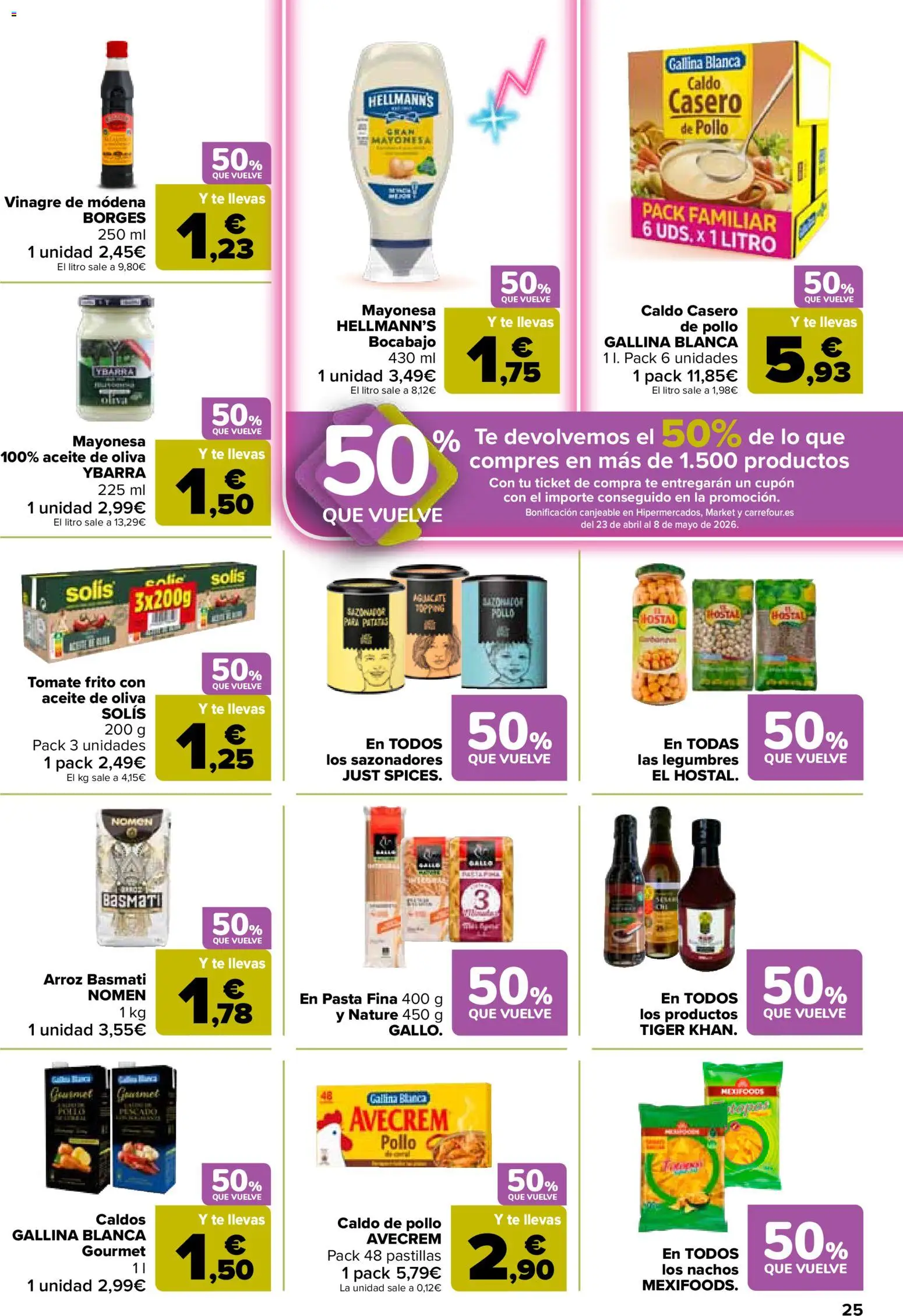 Carrefour folleto │ válido desde el 07.04.2026 | Página: 25 | Productos: Καλτσάκια μισά, Aceite, Pasta, Aceite de oliva