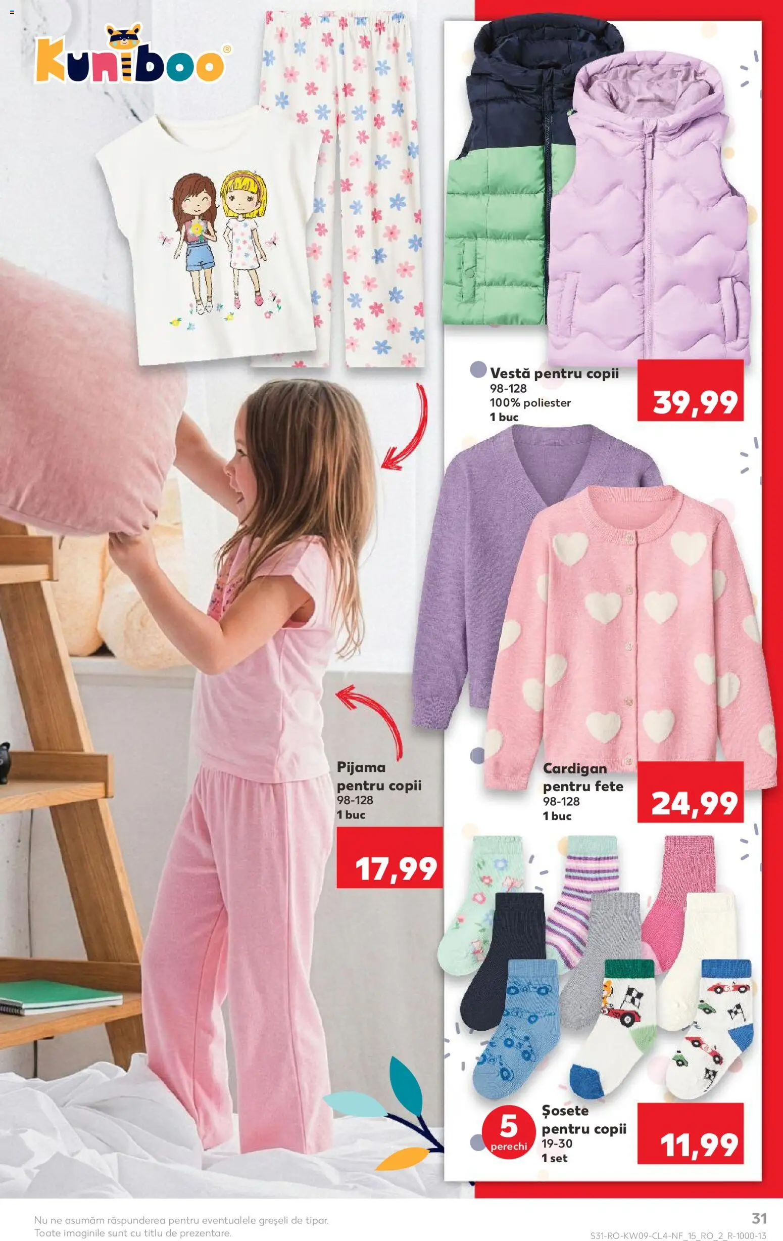 Noul catalog Kaufland – valabil de la 25.02.2026 | Pagină: 31 | Produse: Cardigan, Vestă, Șosete