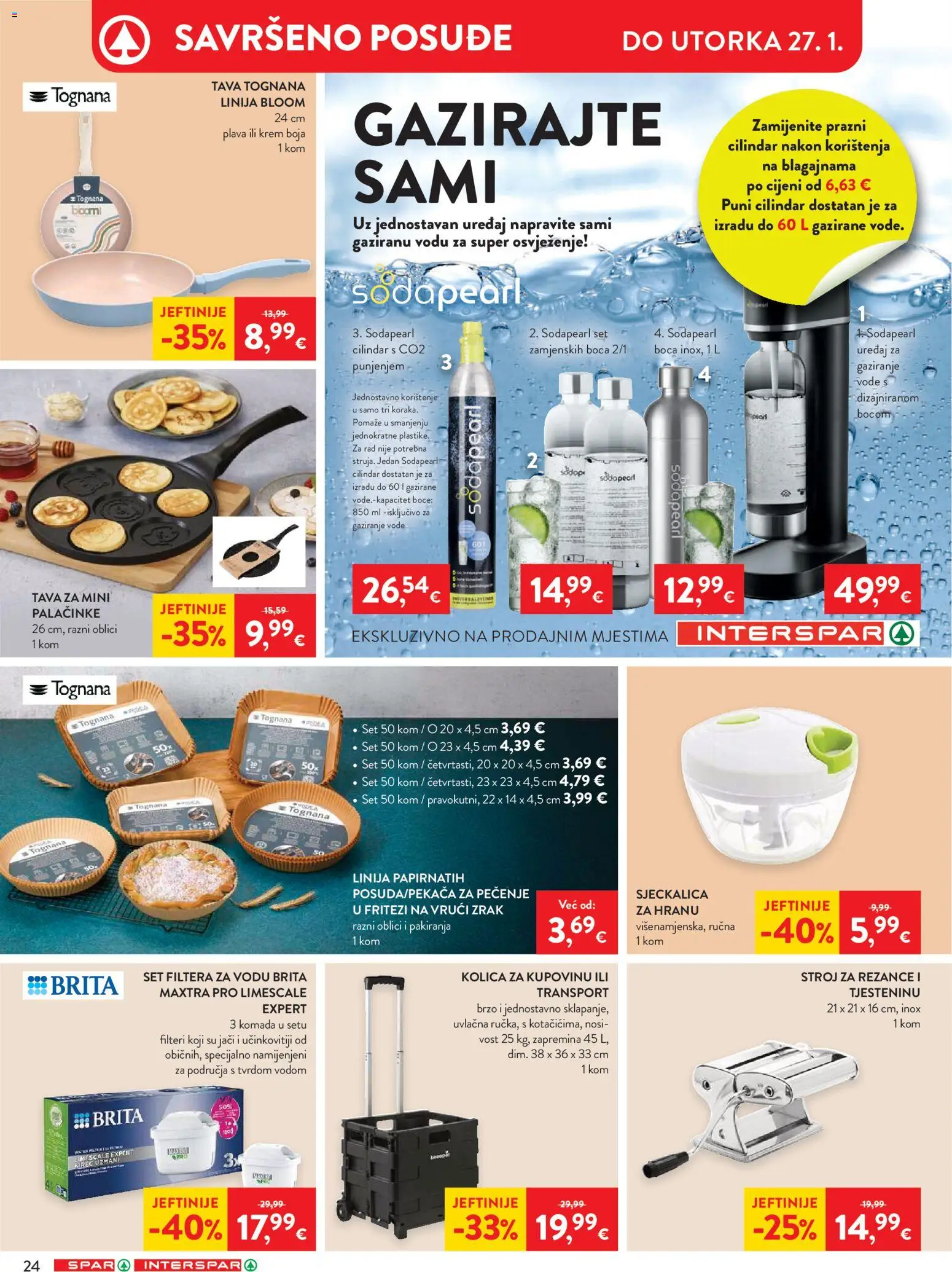 Spar katalog | vrijedi od 14.01.2026 | Stranica: 30 | Proizvodi: Kolica, Sjeckalica, Kolica za kupovinu, Tava