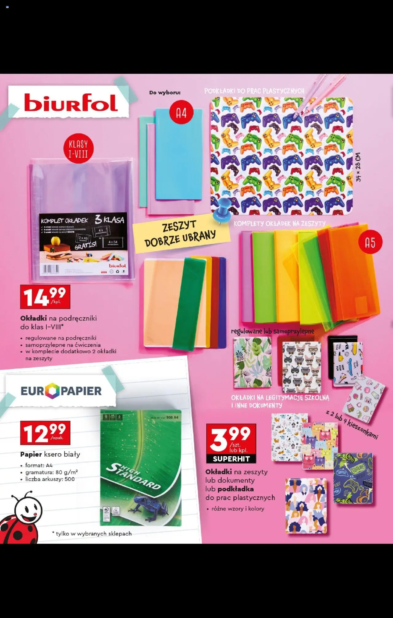 Biedronka - Szkoła od 28.07.2025 | Strona: 94 | Produkty: Naklejki