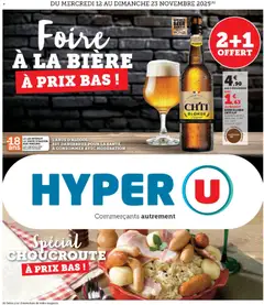 Hyper U - Prévisualisation de Hyper U - Foire à la bière à prix bas ! valide à partir de 12.11.2025