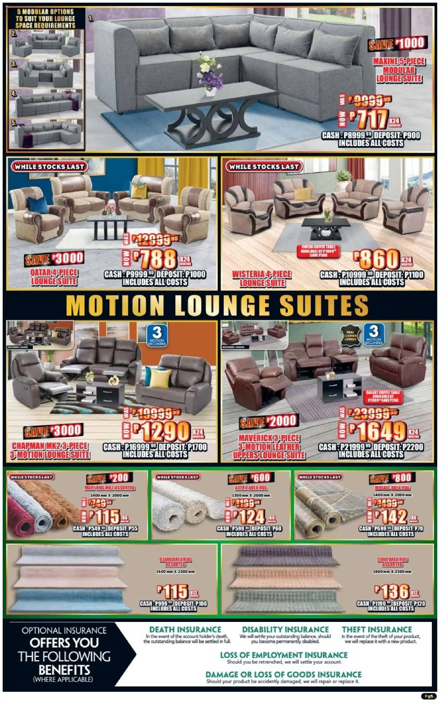 New Lewis Stores catalogue – valid from 23.02.2026 | Page: 5 | Products: Suit, Table, Lounge suite, Coffee