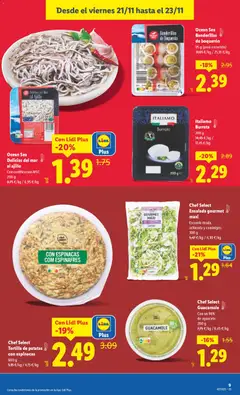 Vista previa Chef Select Tortilla de patatas con espinacas, 600 g válido desde el 17.11.2025 | Página: 33