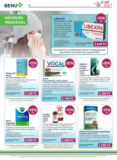 BENU Gyógyszertárak Akciós újság - amely érvényes a következő dátumtól: 01.12.2025 | Oldal: 10
