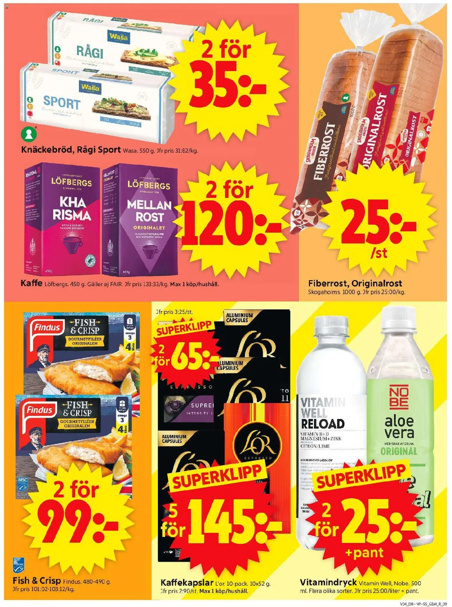 ICA Supermarket reklamblad aktuell från 19.01.2026 | Sida: 11 | Produkter: Bageri, Galler, Kaffekapslar, Kaffe