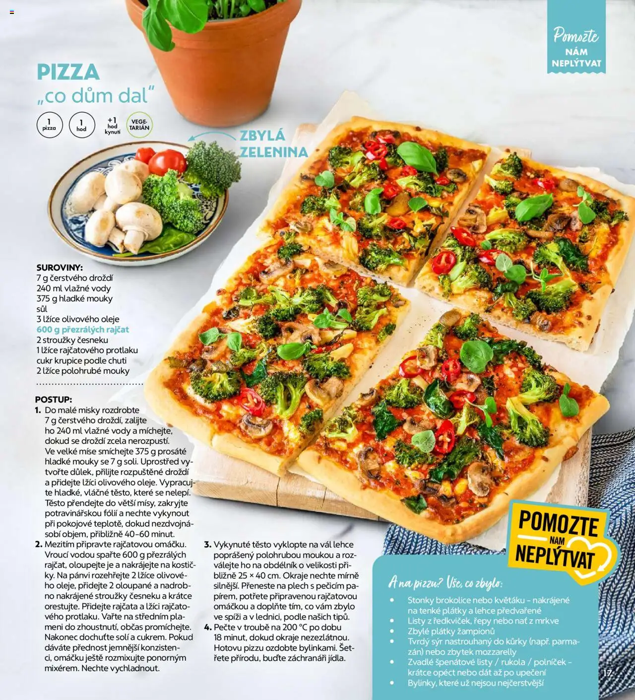Albert magazín od 01.06.2025 | Strana: 17 | Produkty: Pizza, Krupice, Zelenina, Cukr