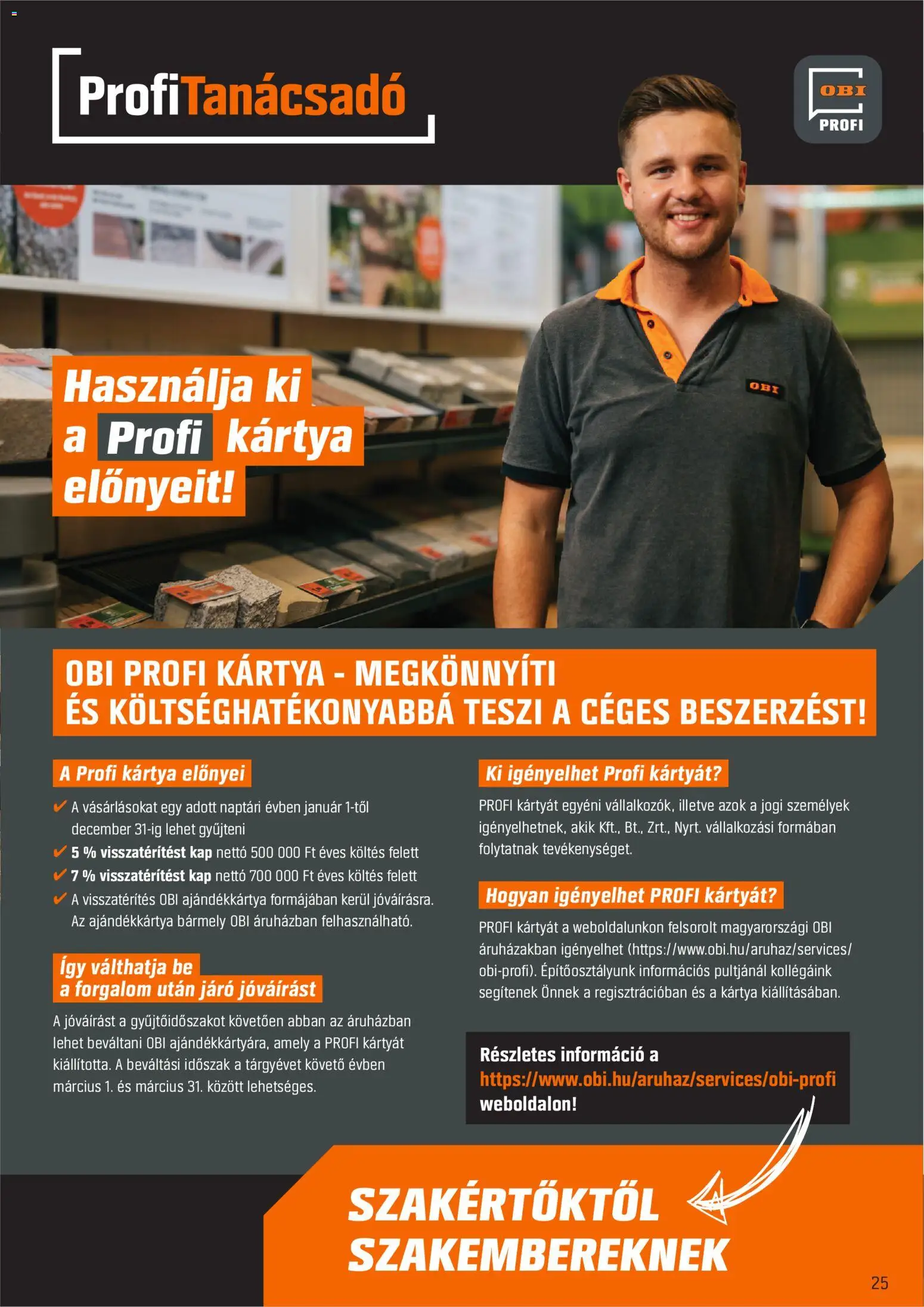 OBI akciós ujság - amely érvényes a következő dátumtól: 03.02.2026 | Oldal: 25