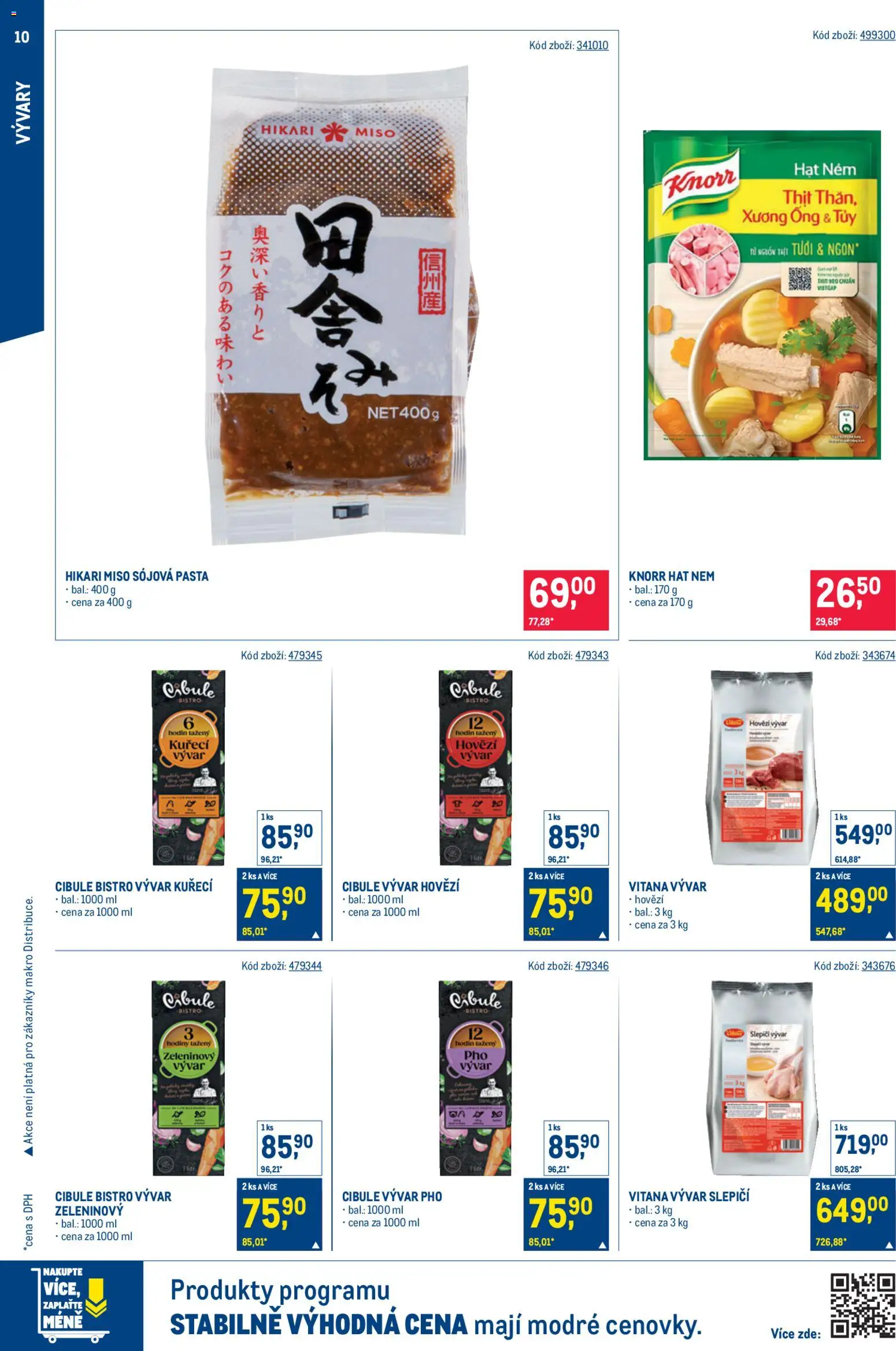 Makro leták - Asie od 28.01.2026 | Strana: 10 | Produkty: Hovězí, Hodiny, Knorr, Vývar