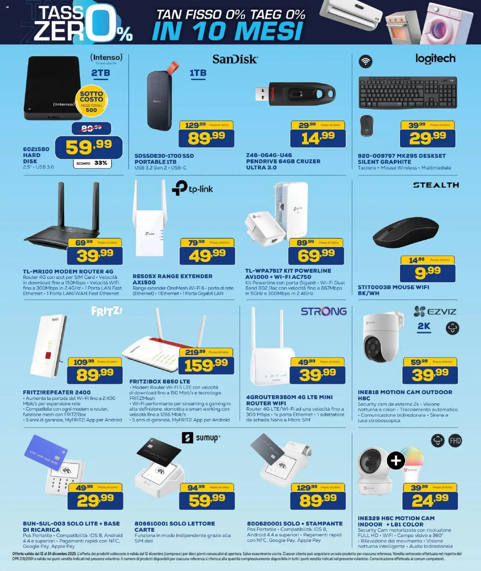 Volantino BRUNO del 12.12.2025 | Pagina: 12 | Prodotti: Mouse, Tastiera, Audio, USB