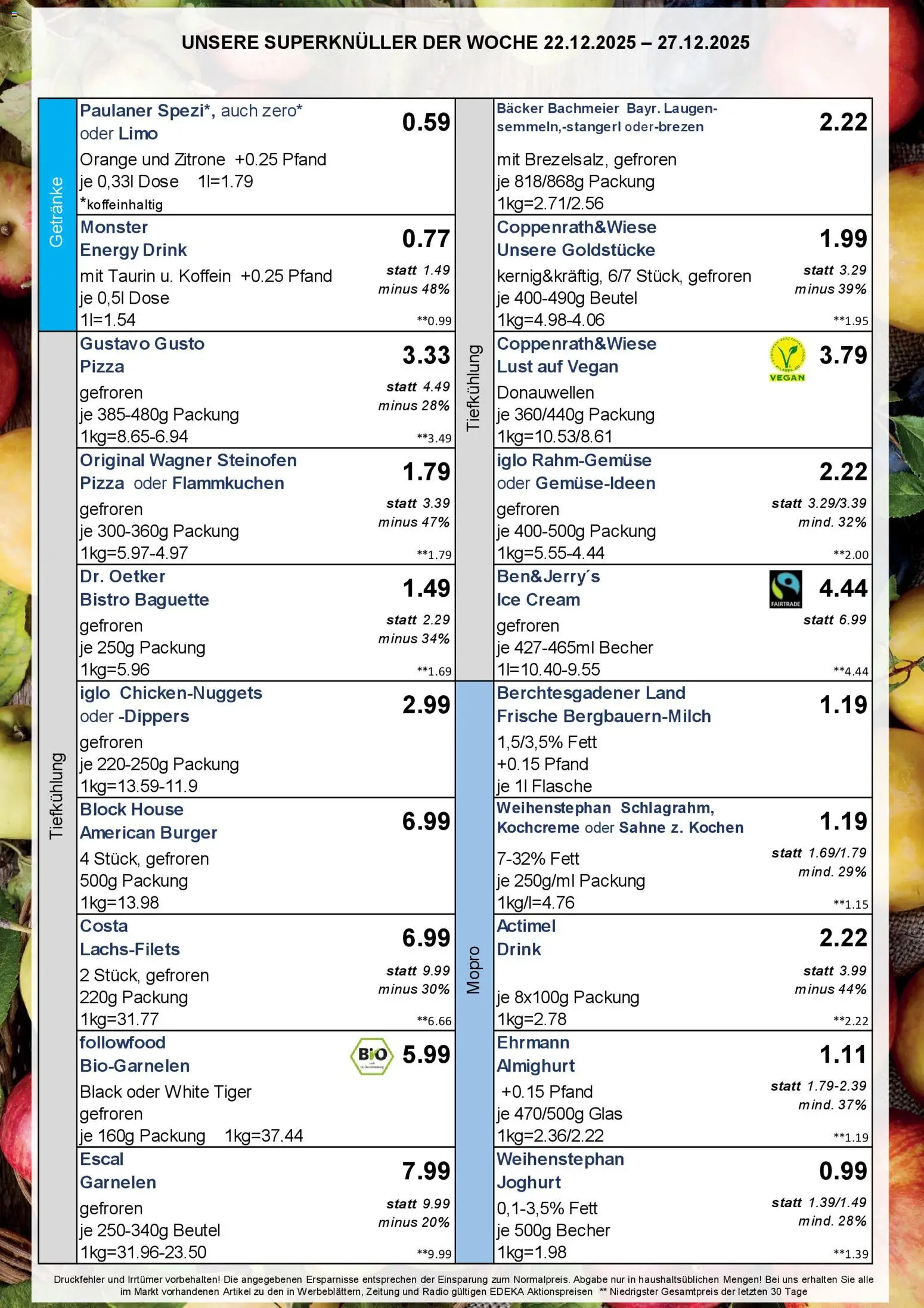Simmel - Bayern – gültig ab 22.12.2025 | Seite: 5 | Produkte: Paulaner spezi, Iglo, Monster, Sahne