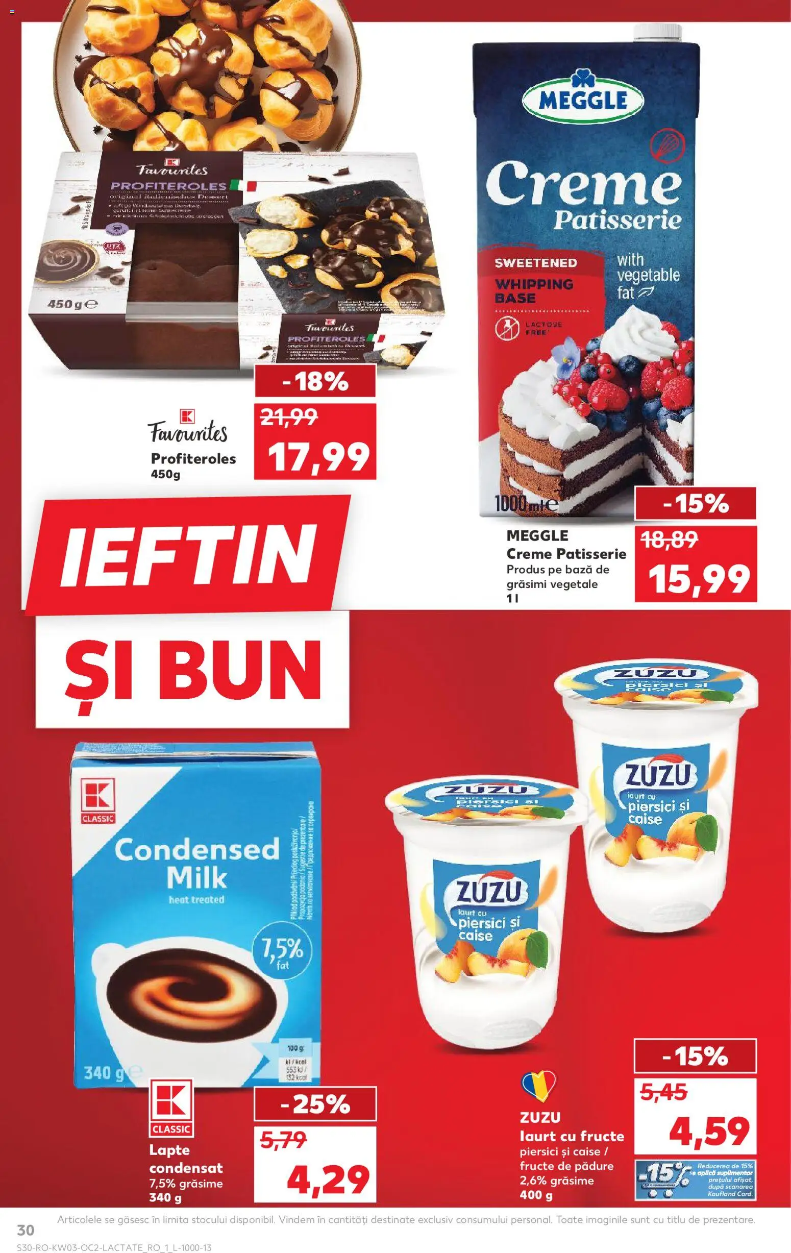 Noul catalog Kaufland – valabil de la 14.01.2026 | Pagină: 30 | Produse: Lapte, Iaurt, Ahtapot, Fructe