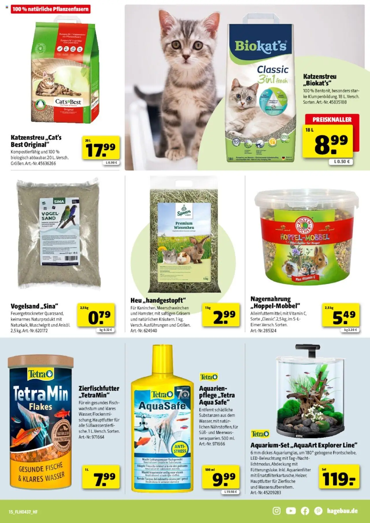 Hagebau Prospekt 	 – gültig ab 06.09.2025 | Seite: 15 | Produkte: Fisch, Wasser