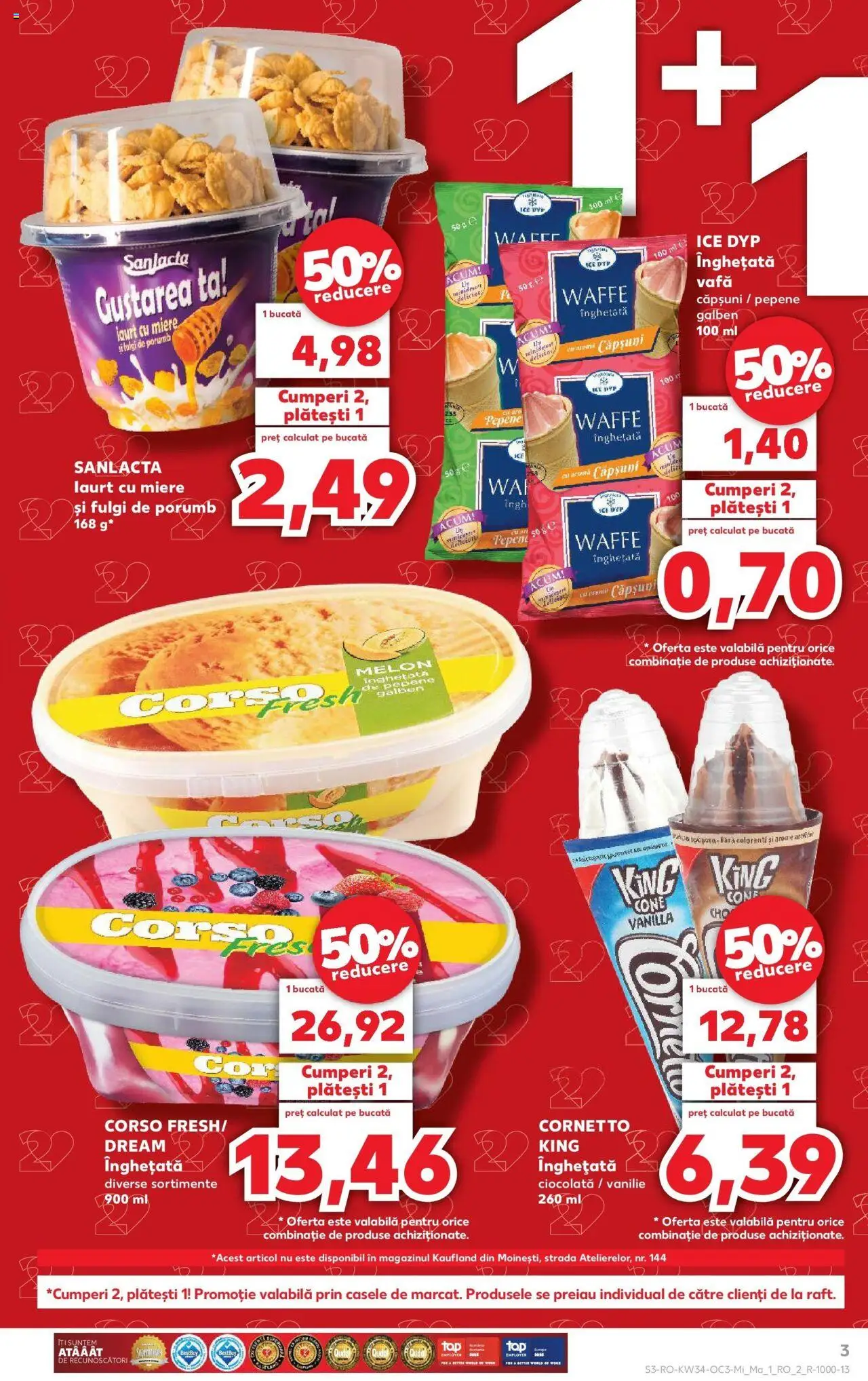 Catalog Kaufland - Brașov – valabil de la 20.08.2025 | Pagină: 3 | Produse: Pepene Galben, Ciocolată, Înghețată, Porumb